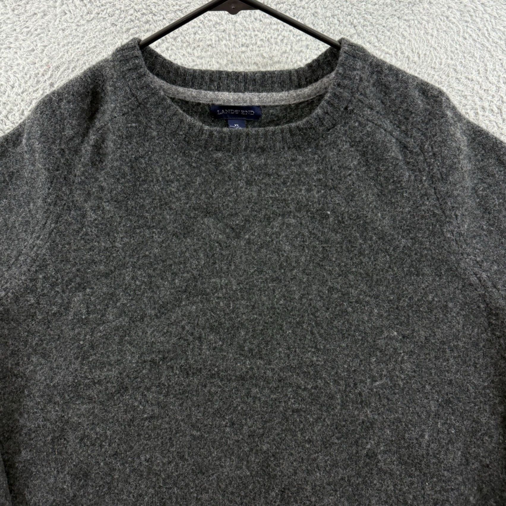 Lands' End VINTAGE Lands' End Sweater Men XL Gray Long Sleeve Knit Preppy Jumper Pullover Size US XL / EU 56 / 4 - 3 Thumbnail