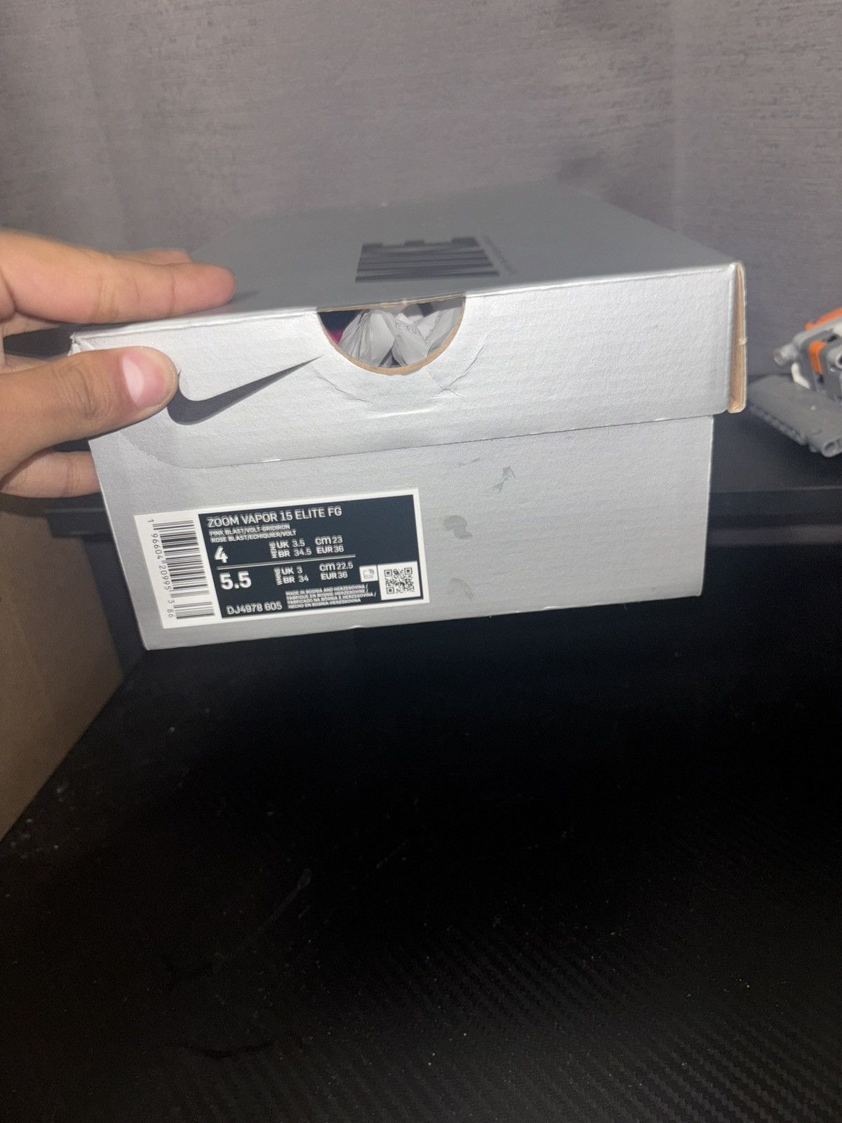 Nike Zoom Vapor 15 Elite FG Size US 4 / IT 34 - 2 Thumbnail