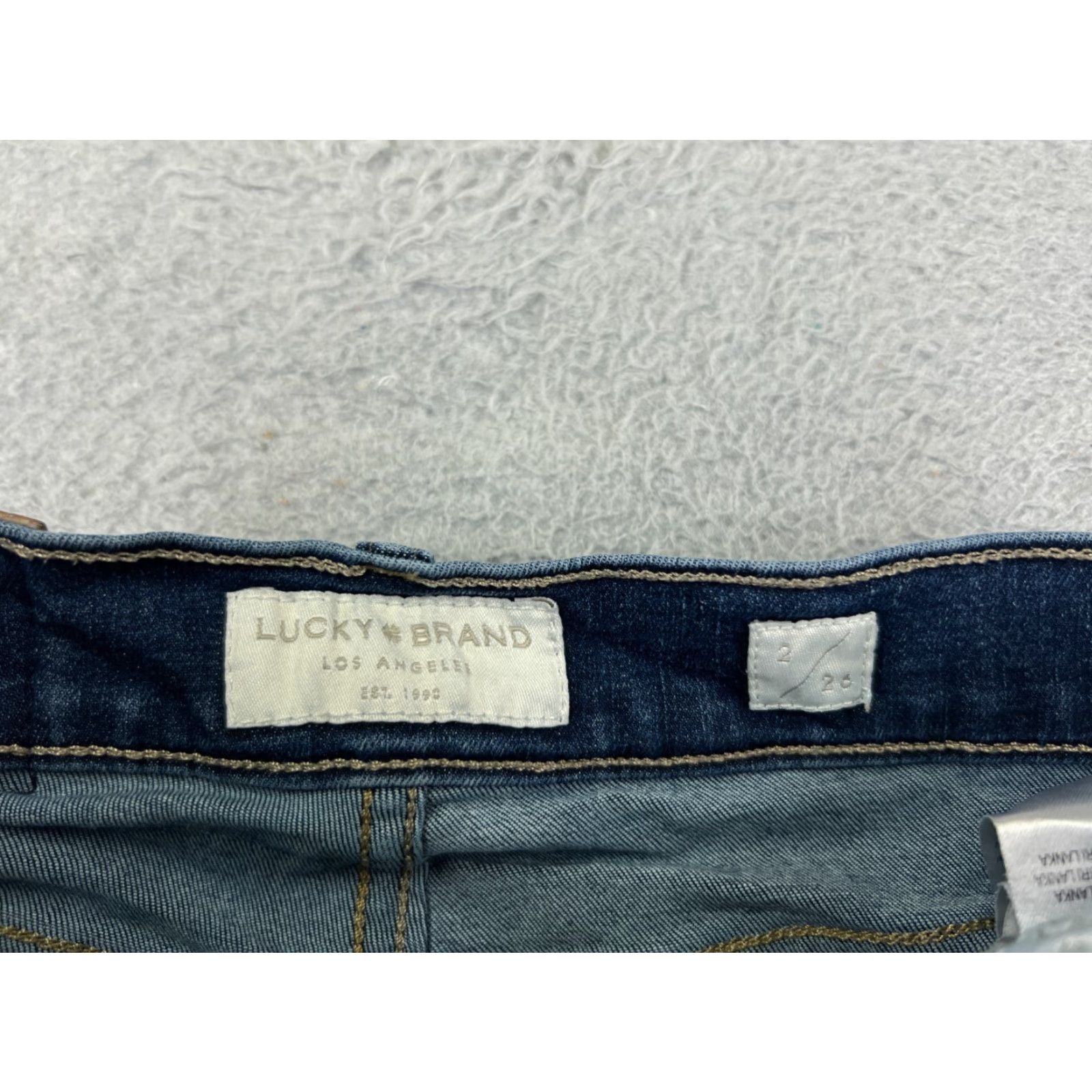 Vintage Ava Women's Blue Denim Jeans 2 Mid Rise Cropped 23x23 Cotton Blend 90s American Size 26" / US 2 / IT 38 - 6 Thumbnail
