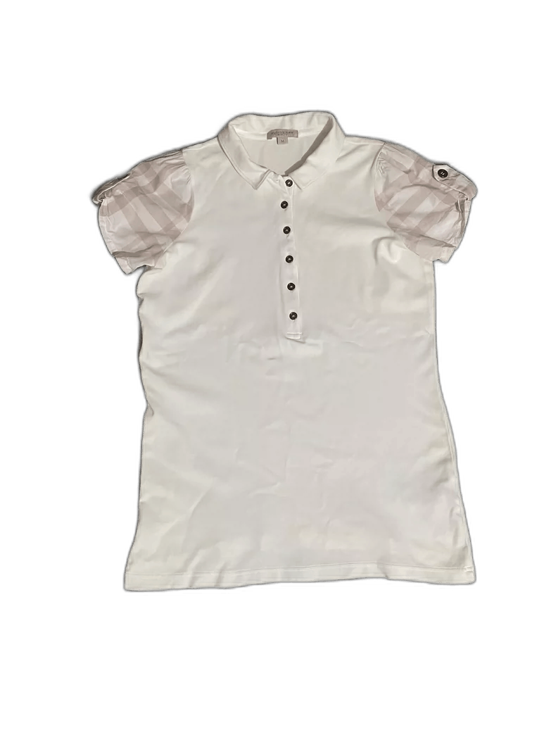 Burberry Burberry Women's Short Sleeve Polo Shirt Size M / US 6-8 / IT 42-44 - 1 Thumbnail