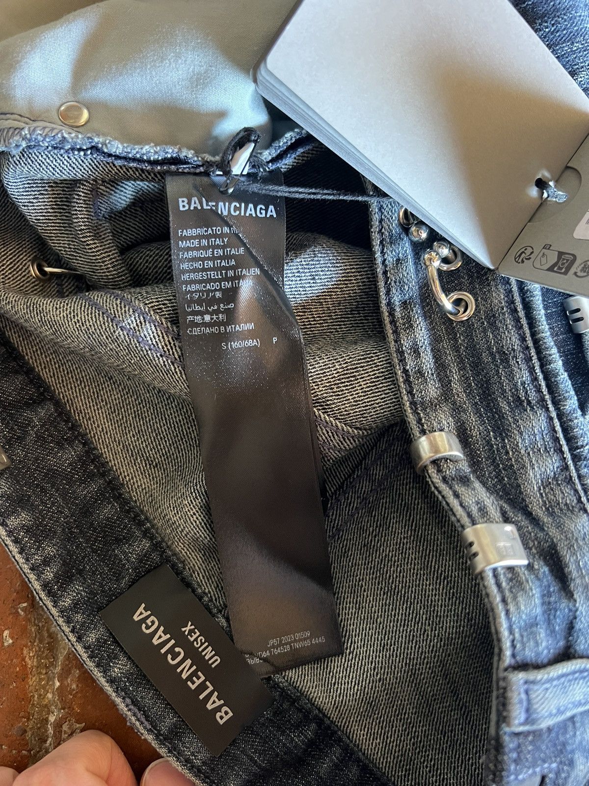 Balenciaga Balenciaga Piercing Blue Indigo Denim Pants Size US 31 - 6 Thumbnail