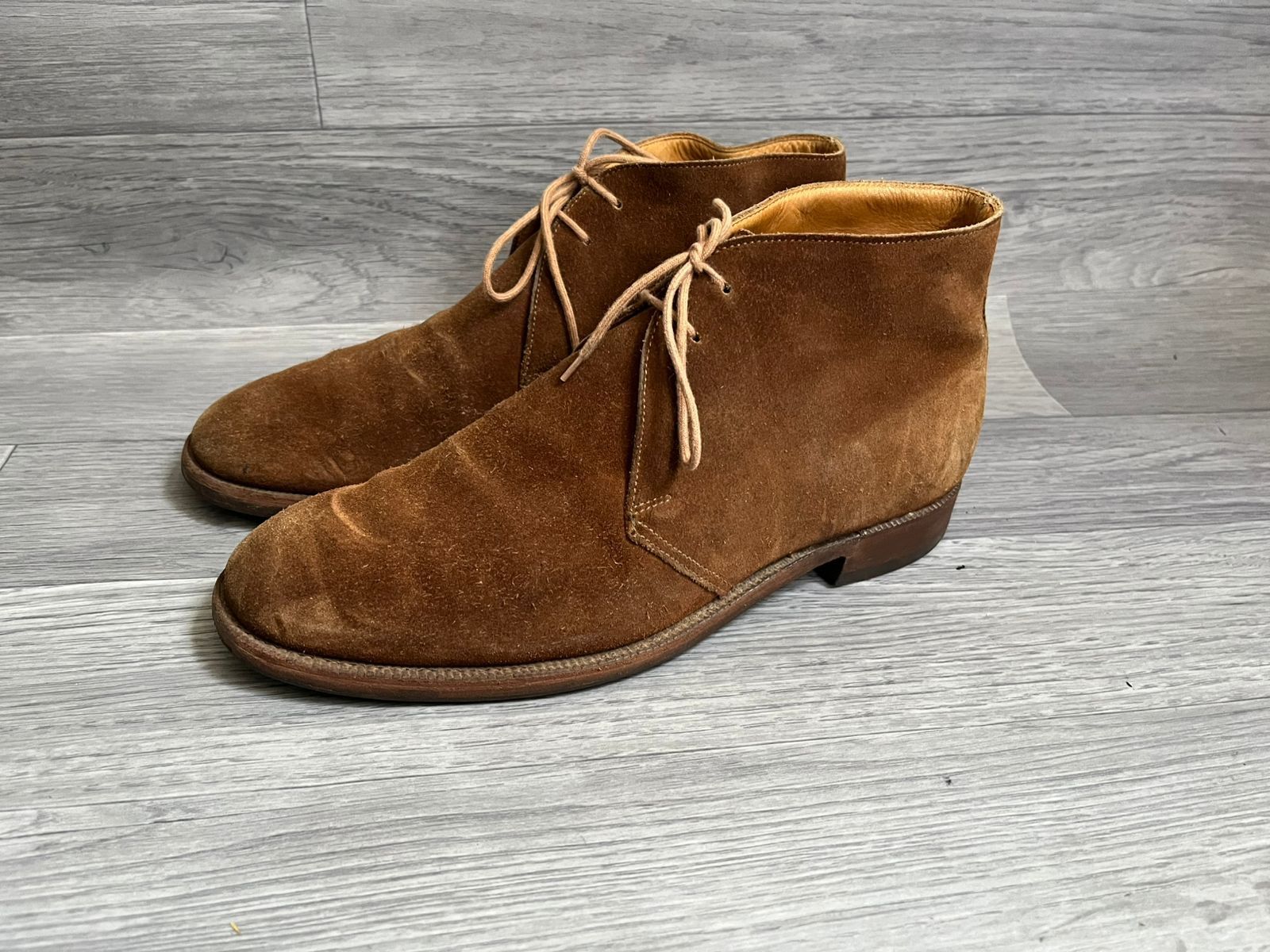 Crockett & Jones Crockett & Jones Chukka Brown Leather Suede Boots Sz 8.5 UK Size US 9.5 / EU 42-43 - 4 Thumbnail