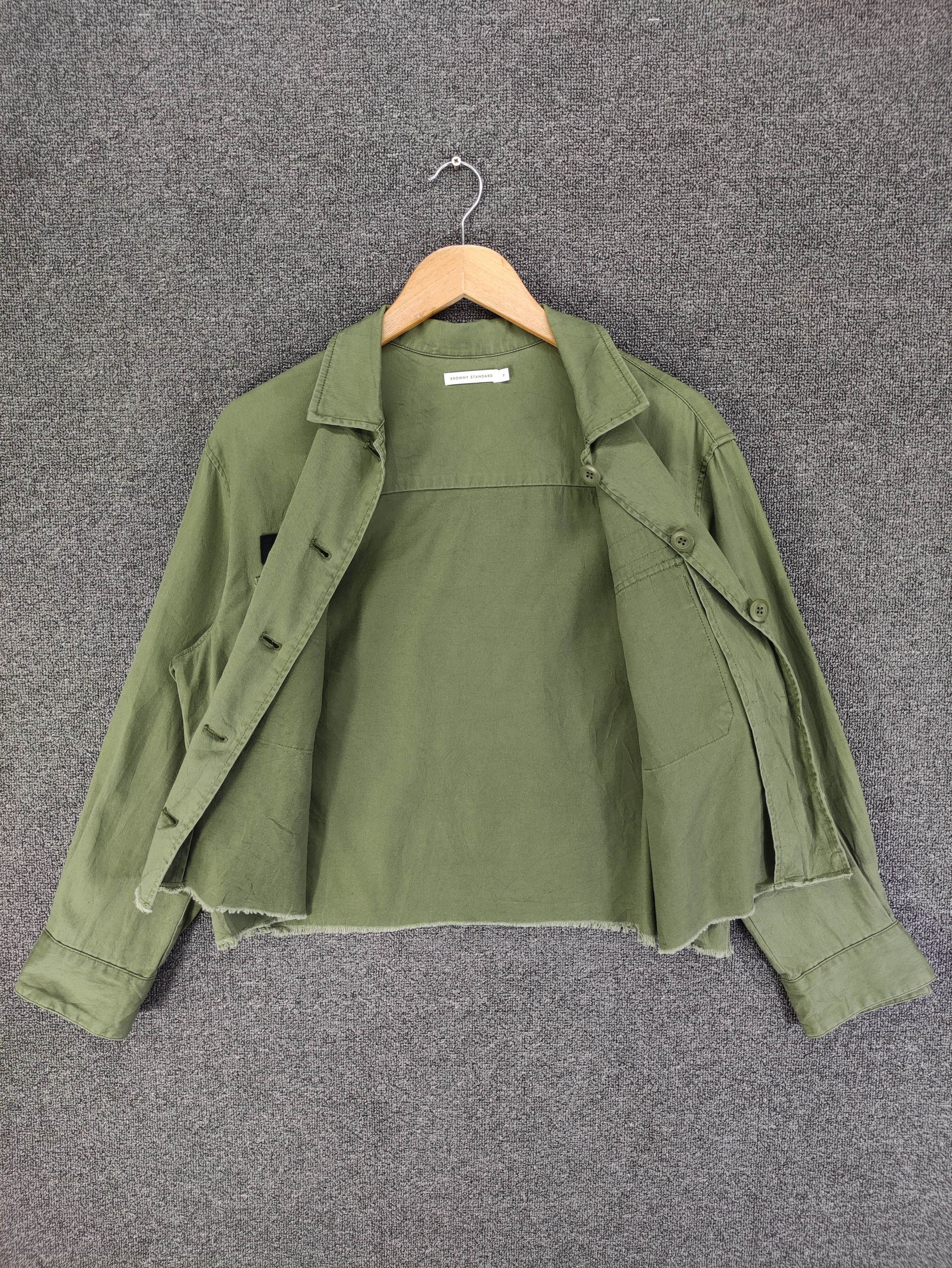 Japanese Brand Browny Standard Cropped Shirt Military Style Size M / US 6-8 / IT 42-44 - 3 Thumbnail
