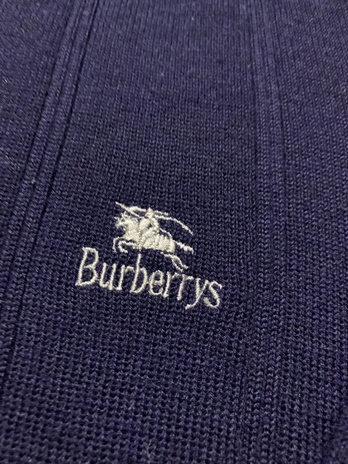 Burberry Prorsum Vintage 80’s Burberrys Knit Jumper Navy Size US M / EU 48-50 / 2 - 9 Thumbnail