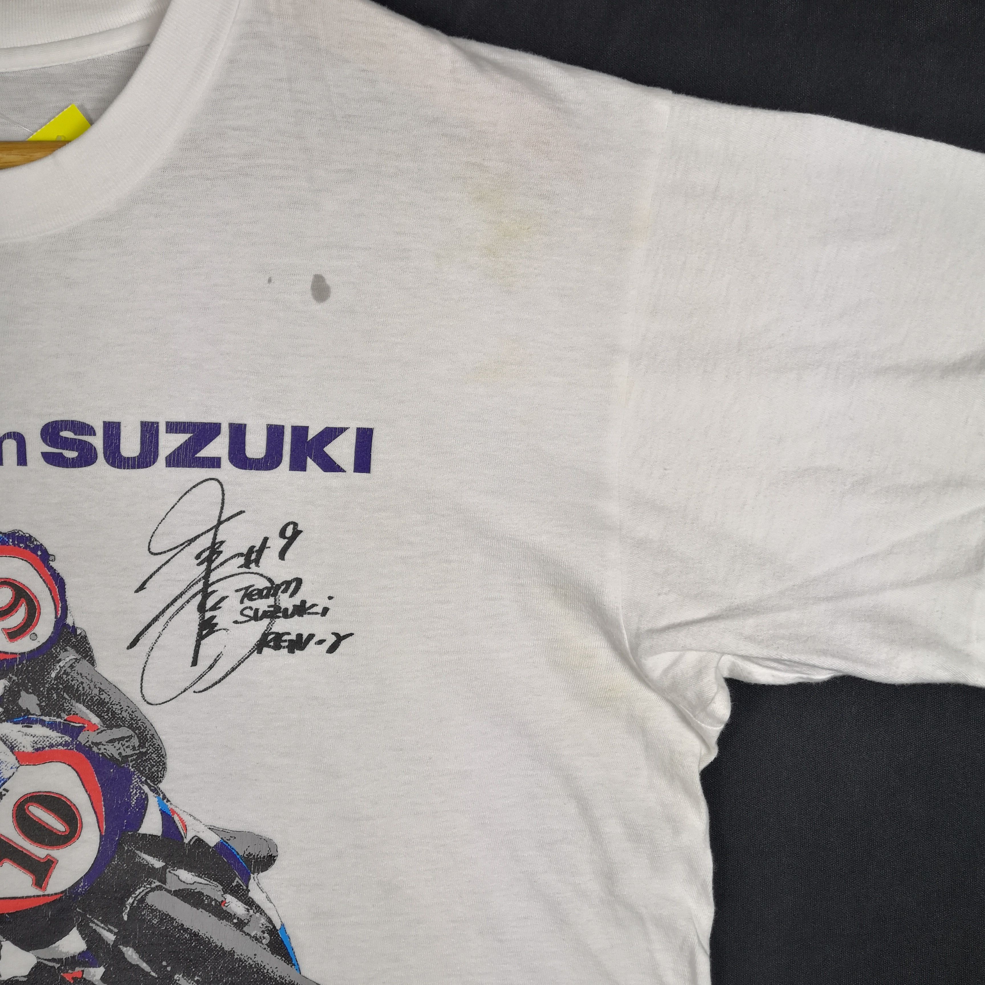 Vintage Vintage Team Suzuki T-shirt Kenny Robert Crewneck Tee Size US L / EU 52-54 / 3 - 8 Thumbnail