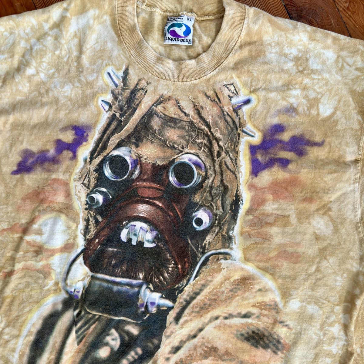 image of Vintage 90’S Star Wars Liquid Blue Tusken Raider Tee in Beige, Men's (Size XL)