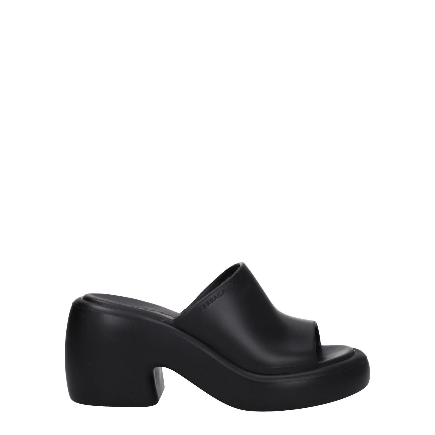 ob1o1e1224 Rubber Sandals in Black