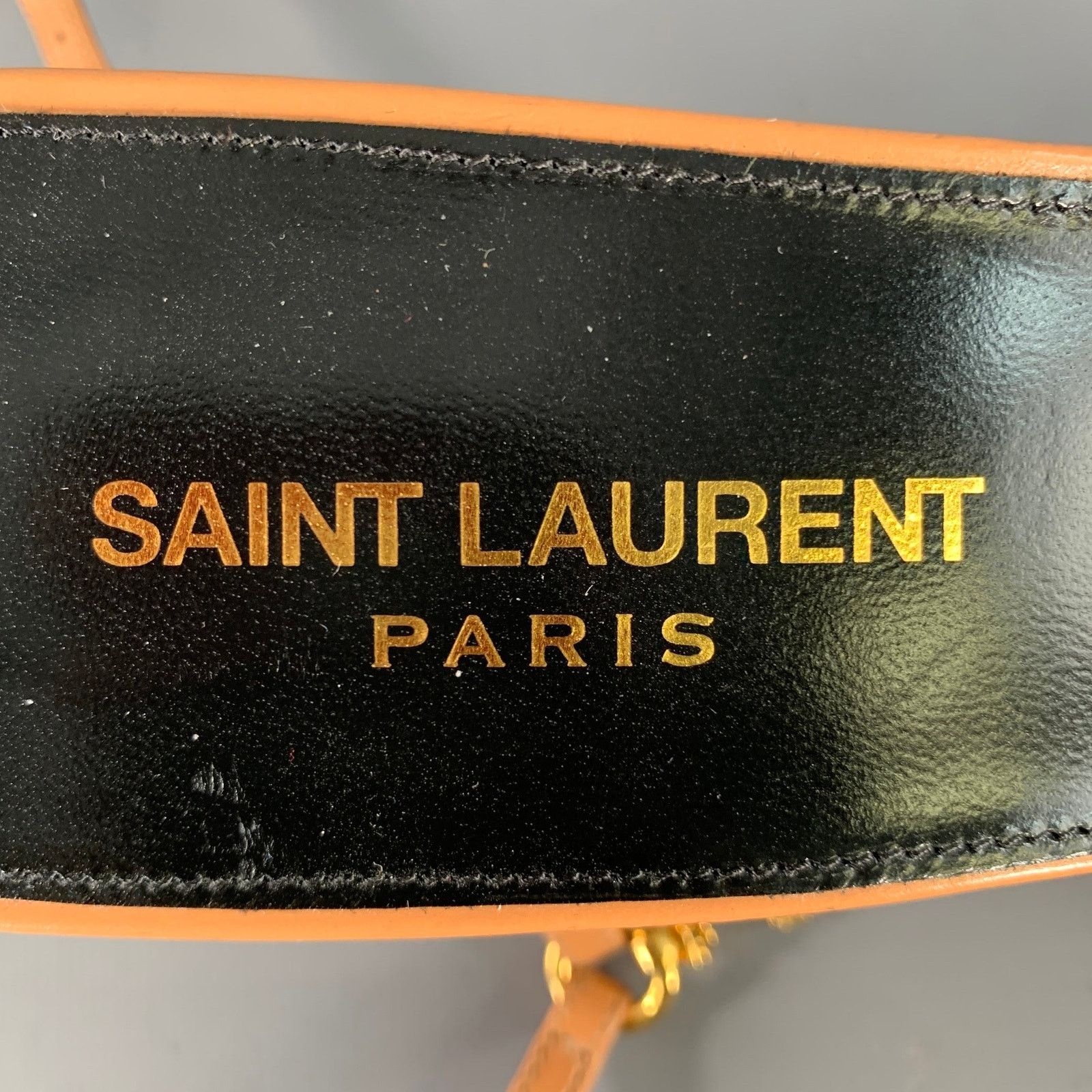 Saint Laurent Paris SAINT LAURENT Melody Chain Ankle Strap Kitten Heel Sandals Size US 10 / IT 40 - 6 Thumbnail