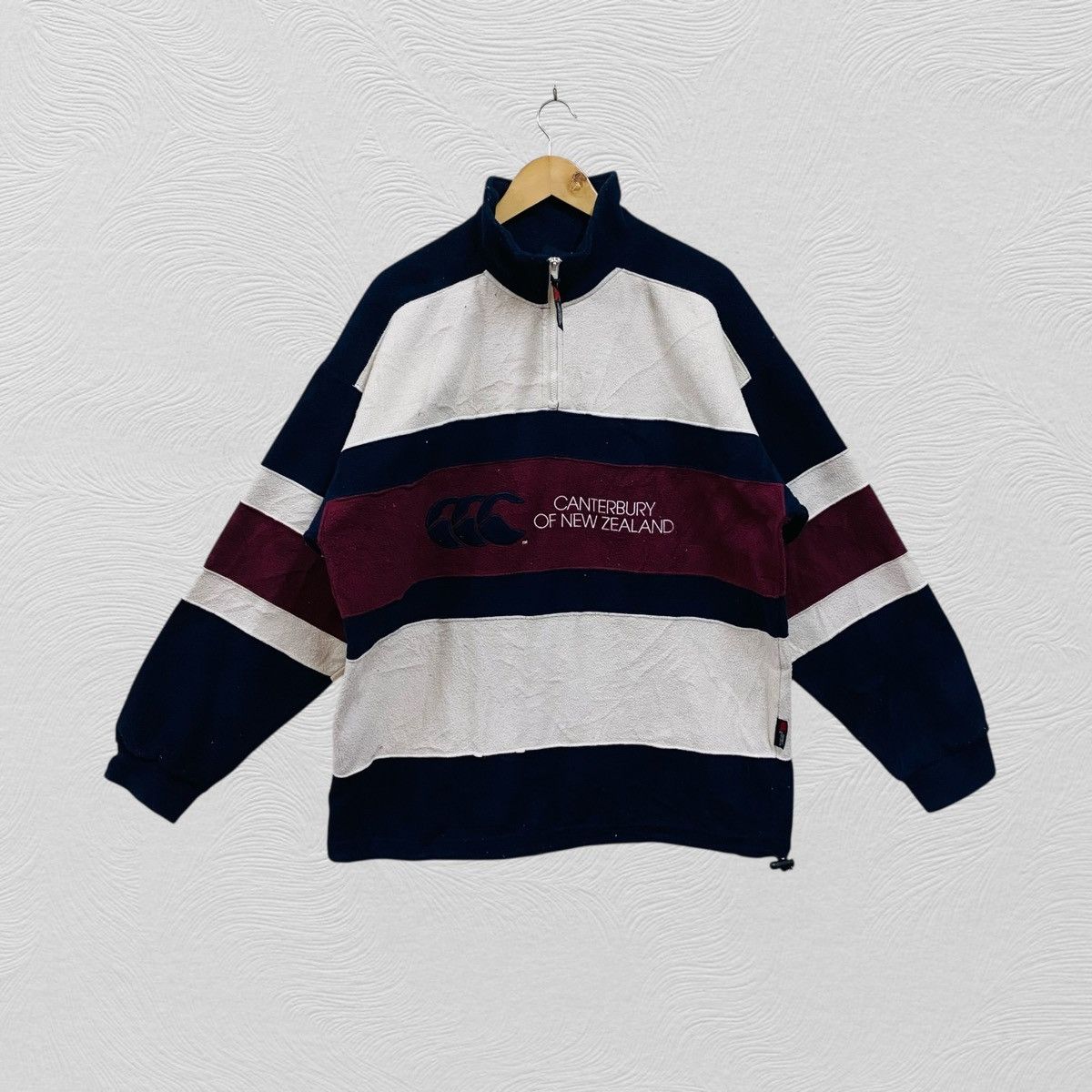 Canterbury of New Zealand Vintage canterbury sweatshirt half zipper big logo Size US XL / EU 56 / 4 - 1 Thumbnail