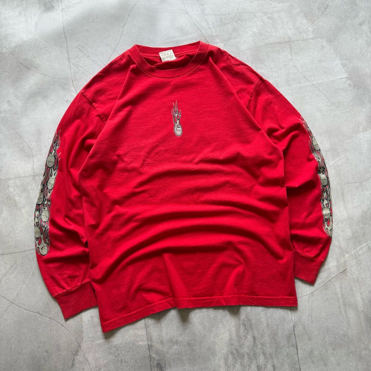 Rusty Vintage Rusty Flame Sleeve Skull Billabong Longslevee Surf Size US M / EU 48-50 / 2 - 1 Thumbnail