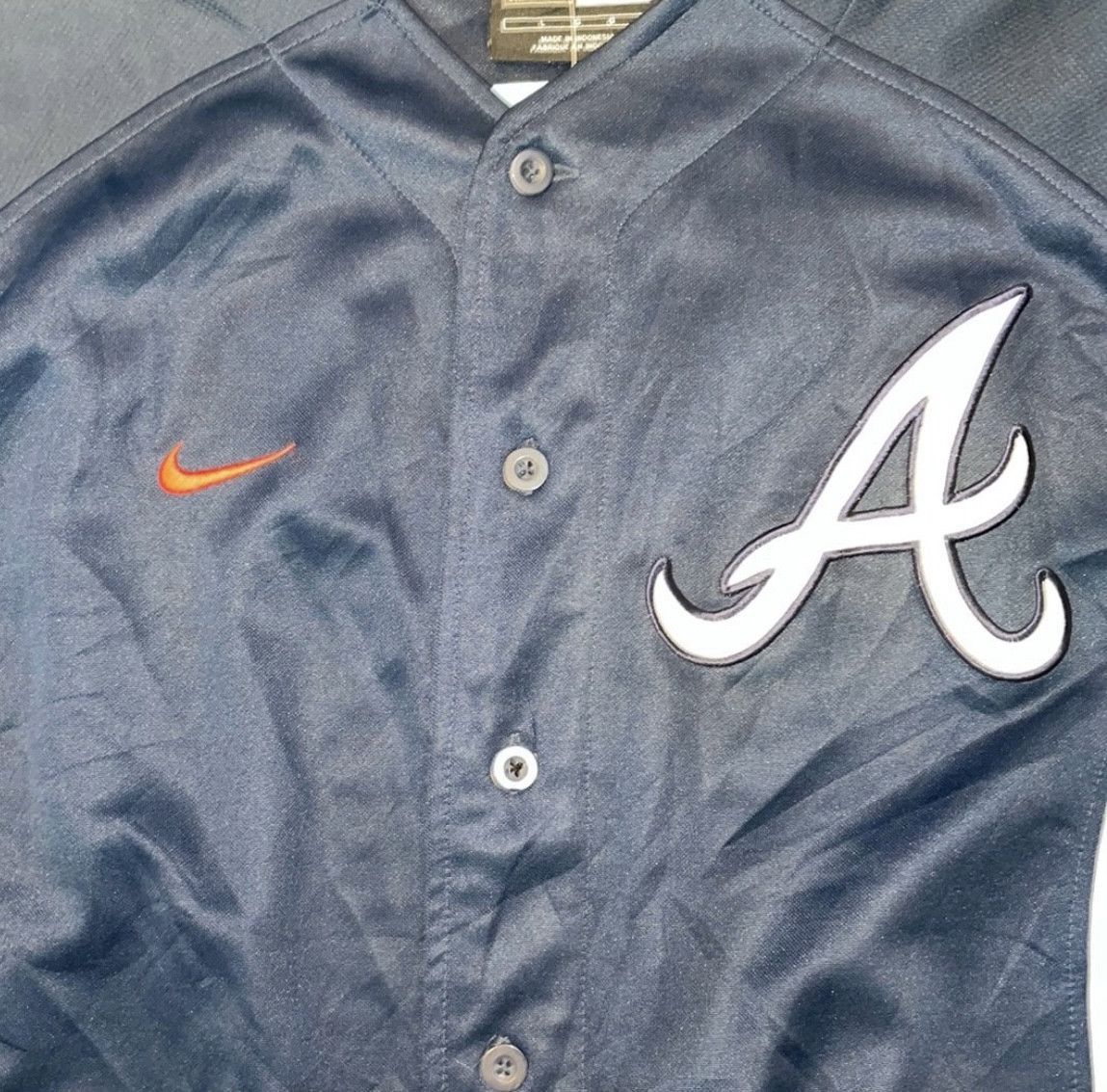 Nike Nike Atlanta Braves Navy MLB Jersey Size US L / EU 52-54 / 3 - 3 Thumbnail