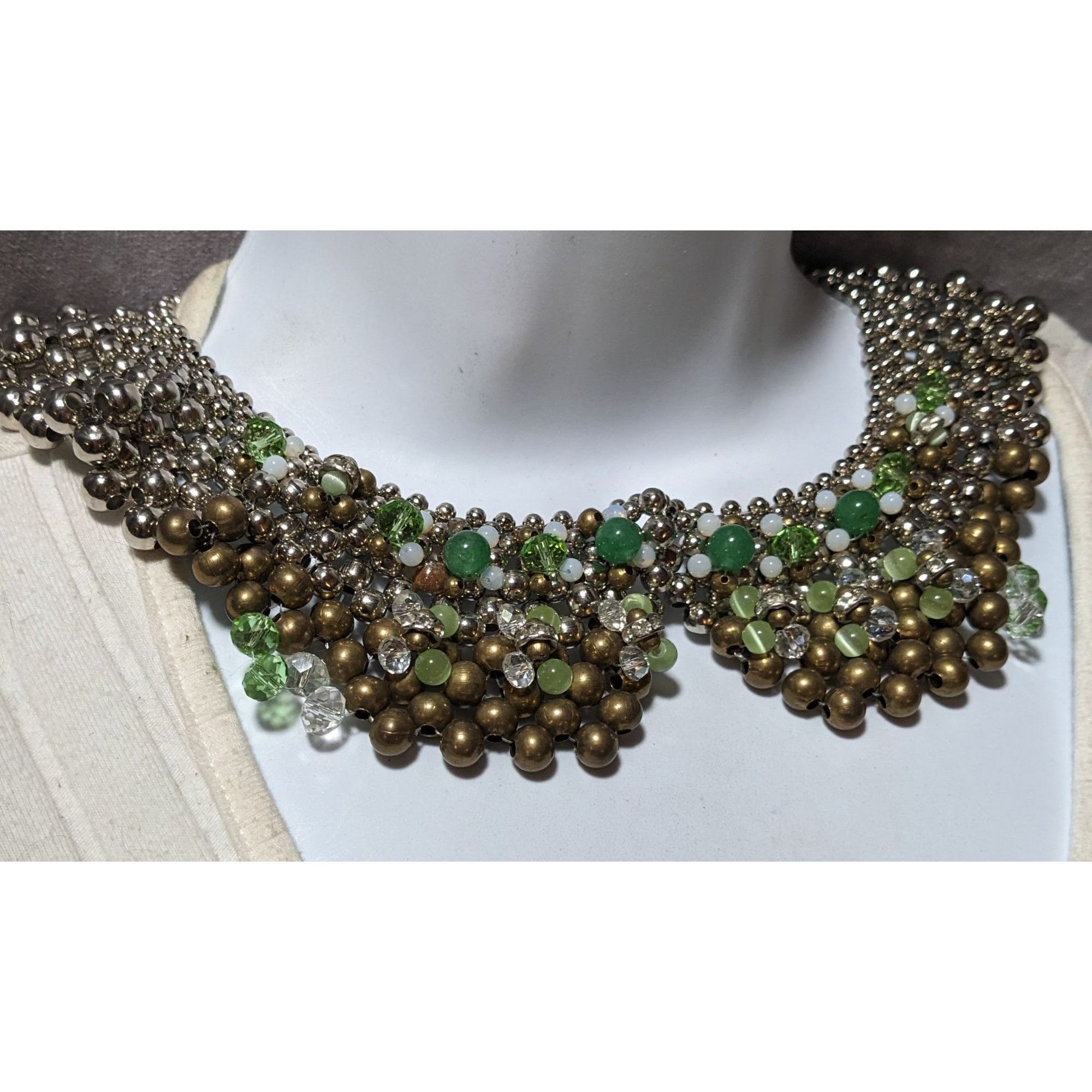 Other Pam Hiran Vintage 90s Beaded Bib Necklace Size ONE SIZE - 7 Thumbnail