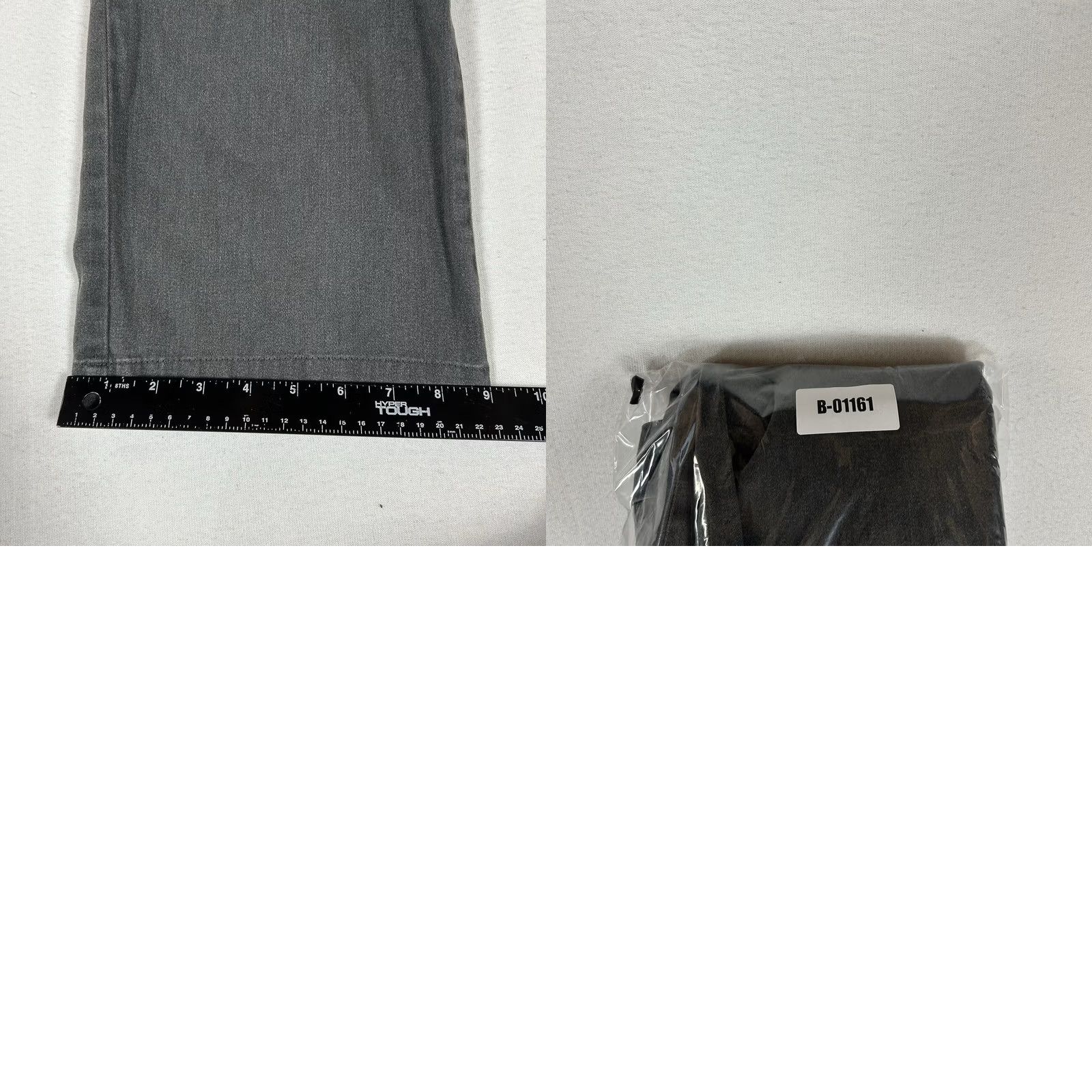 Lee Lee Relaxed Fit Straight Leg Chino Pants Womens 14 Long Gray Casual Work Office Size 36" / US 14 / IT 50 - 9 Thumbnail