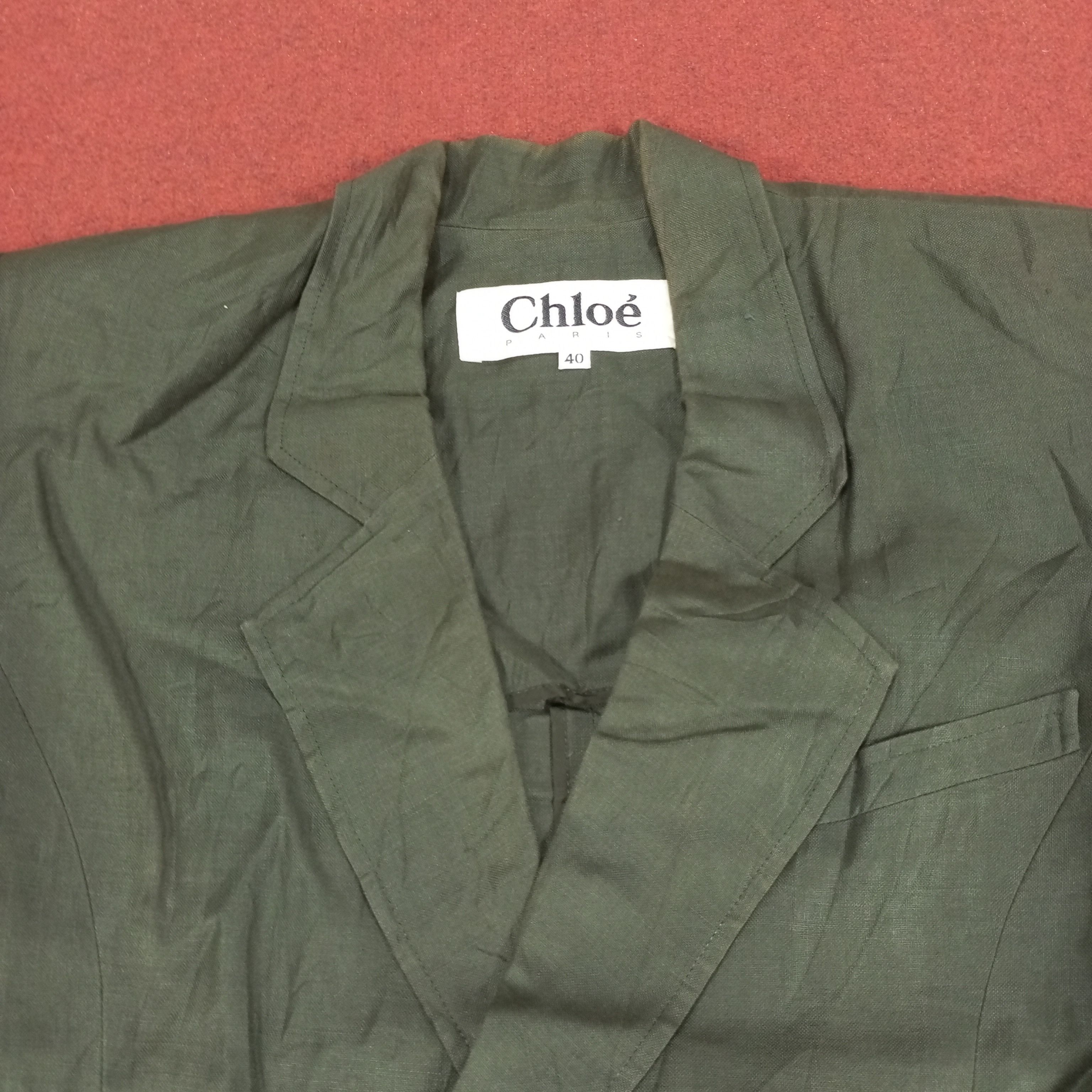 Vintage Chloe Paris Fashion Coat Blazer Style Size XS / US 0-2 / IT 36-38 - 2 Thumbnail