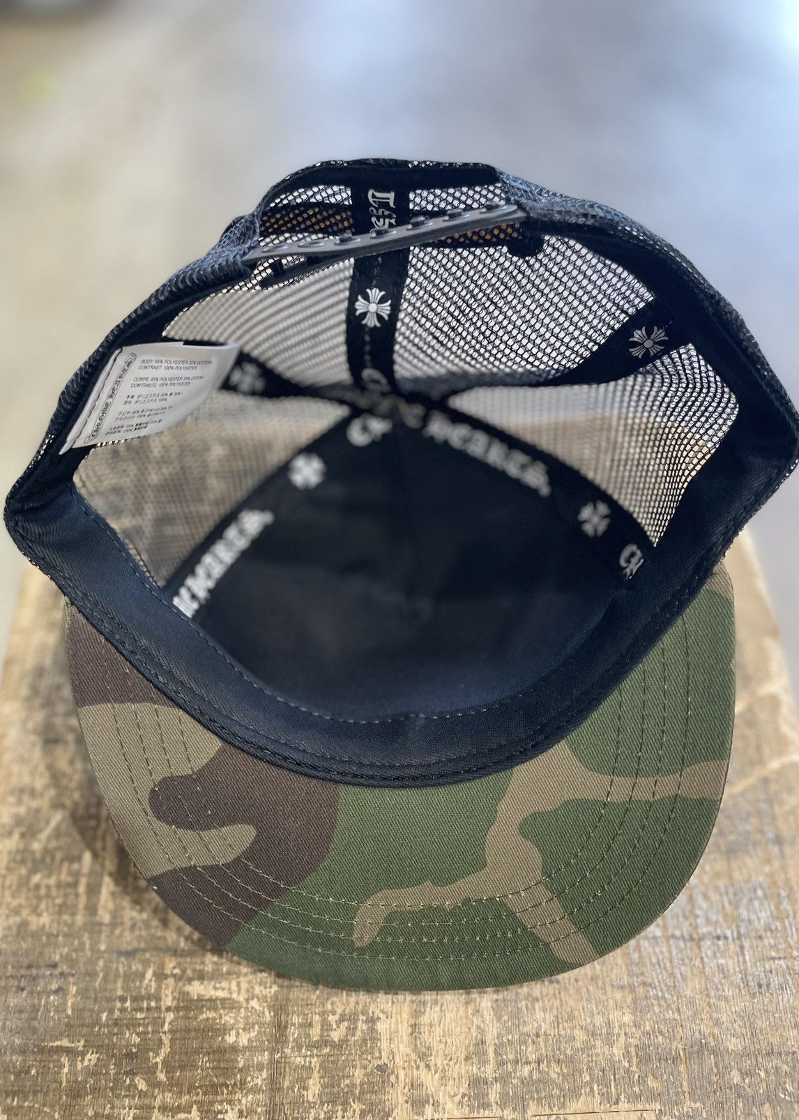 Chrome Hearts Chrome Hearts Camo Cross Patch Holly Mesh Trucker Size ONE SIZE - 6 Thumbnail