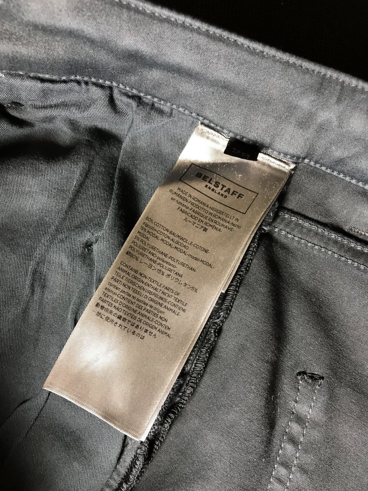 Belstaff Belstaff England Womens Pant Cotton Black Button Size 28" / US 6 / IT 42 - 9 Thumbnail