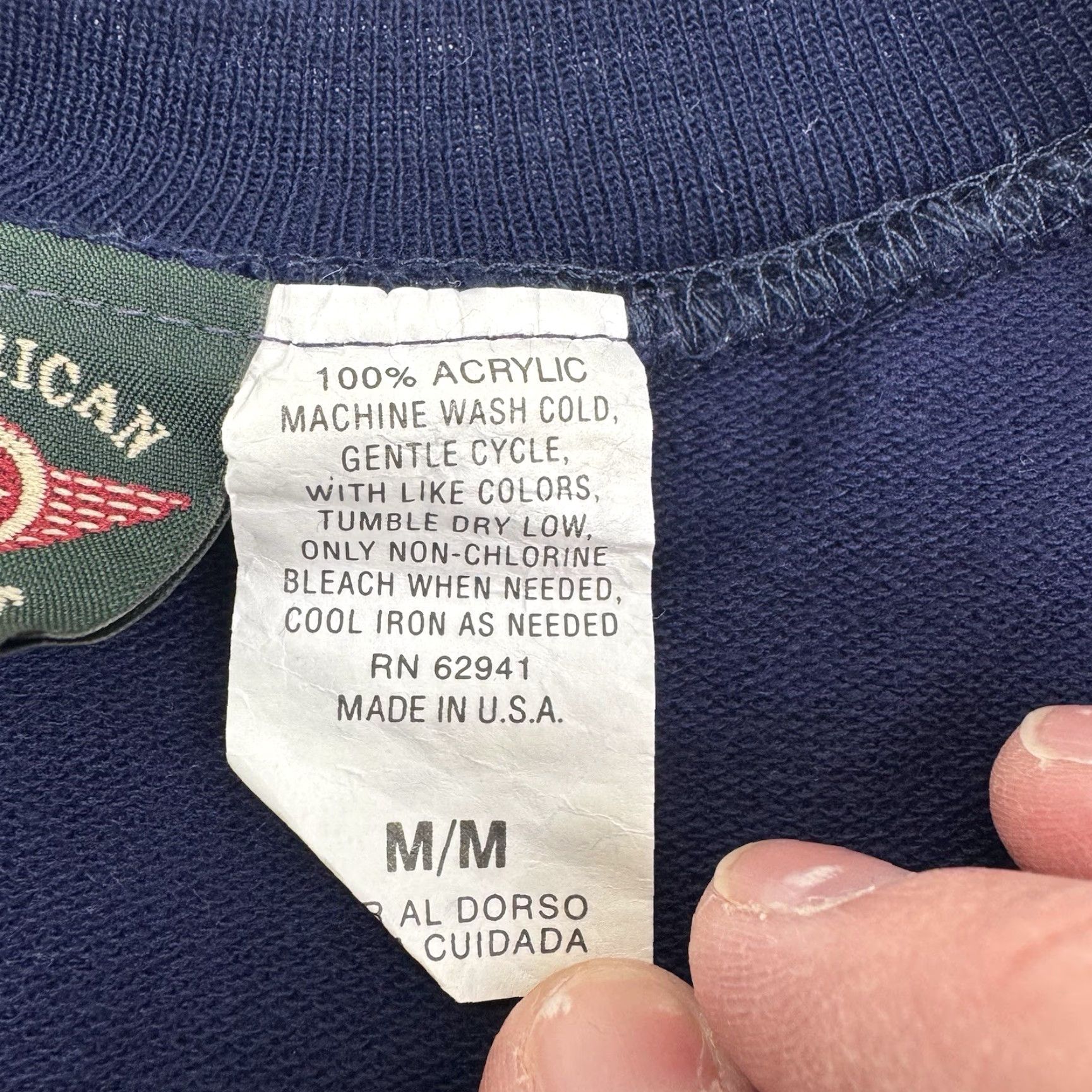 Vintage VINTAGE American Outpost T Shirt Adult M Striped Blue 1980s Preppy Classic Mens Shirt Size US M / EU 48-50 / 2 - 4 Thumbnail