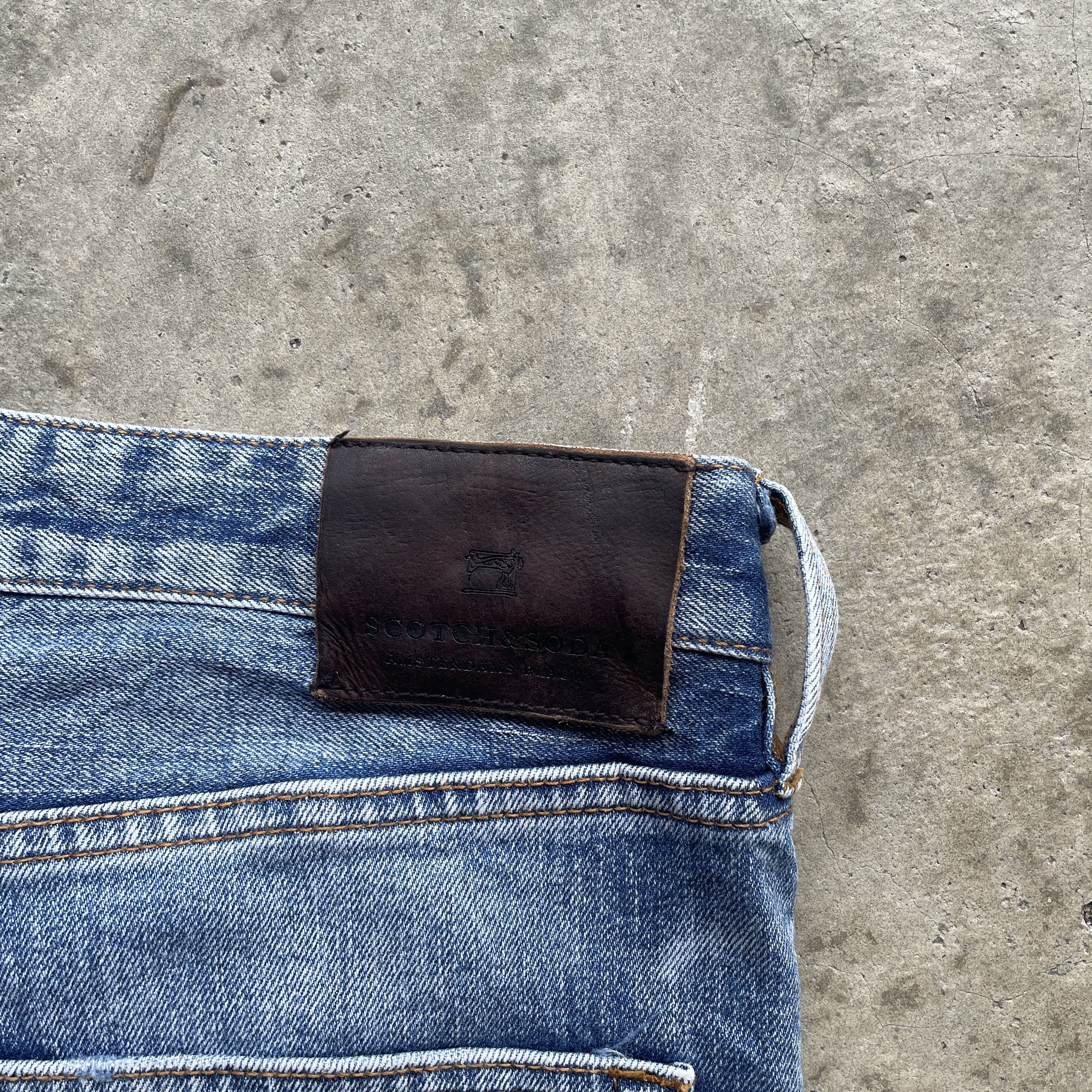 Japanese Brand W35 VINTAGE SCOTCH&SODA FADED DISTRESSED JEANS PANTS RIPPED Size US 35 - 9 Thumbnail