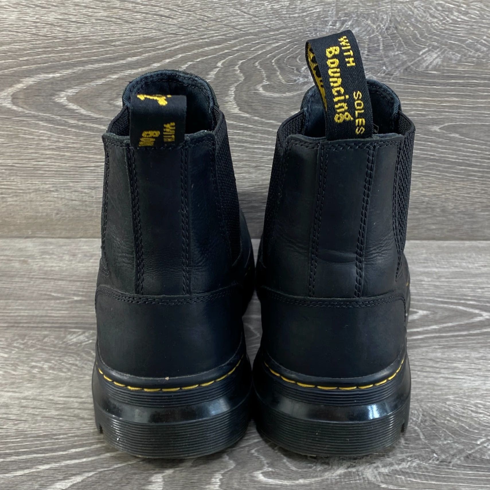 Dr. Martens Dr. Martens Chelsea Unisex Boots Leather Black 9 Mens 10 Womens Embury AirWair Chelsea Ankle Boots Size US 8 / IT 38 - 6 Thumbnail