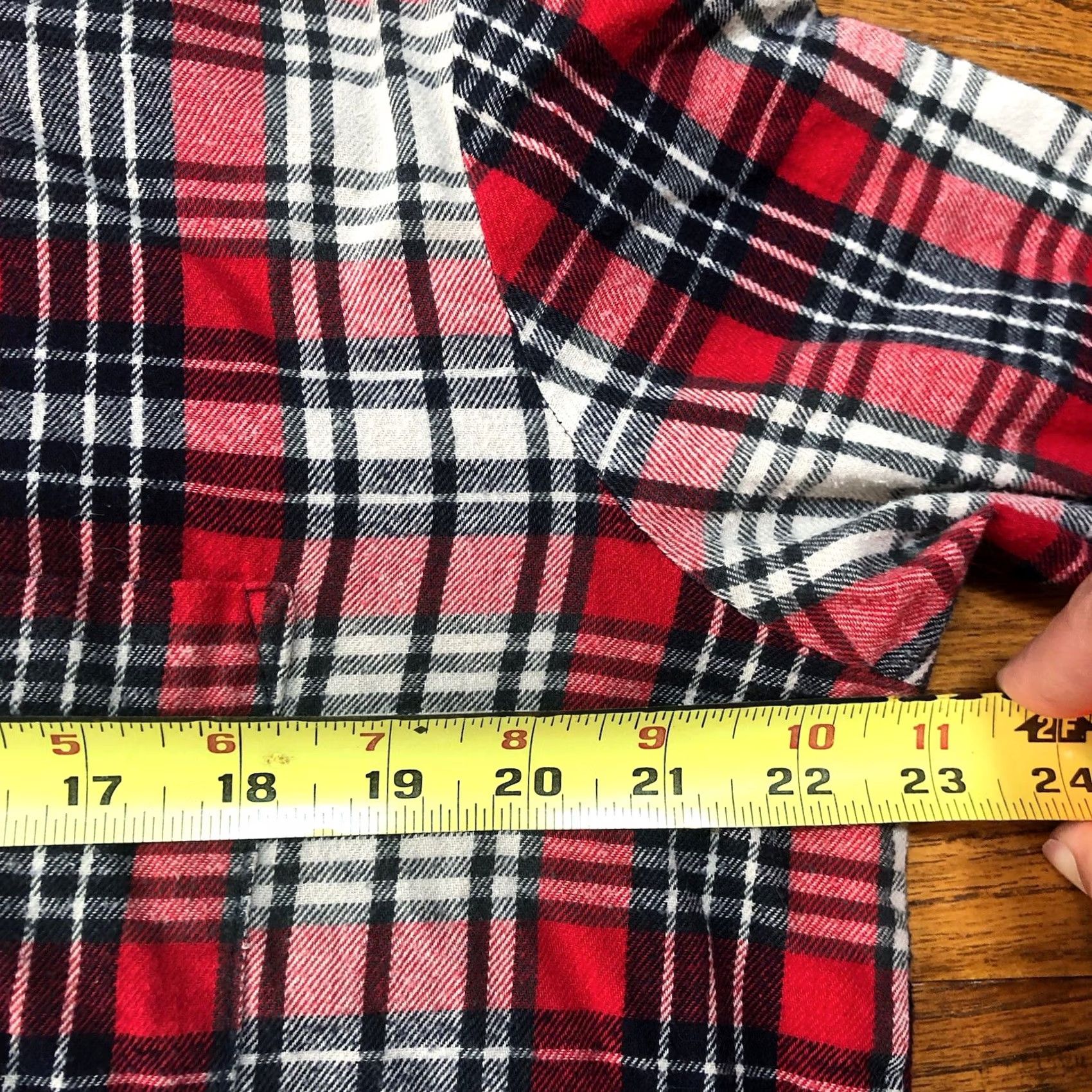 Madewell Madewell Womens Medium Oversized Boyfriend Plaid Flannel Shirt Red F6364 Size M / US 6-8 / IT 42-44 - 7 Thumbnail