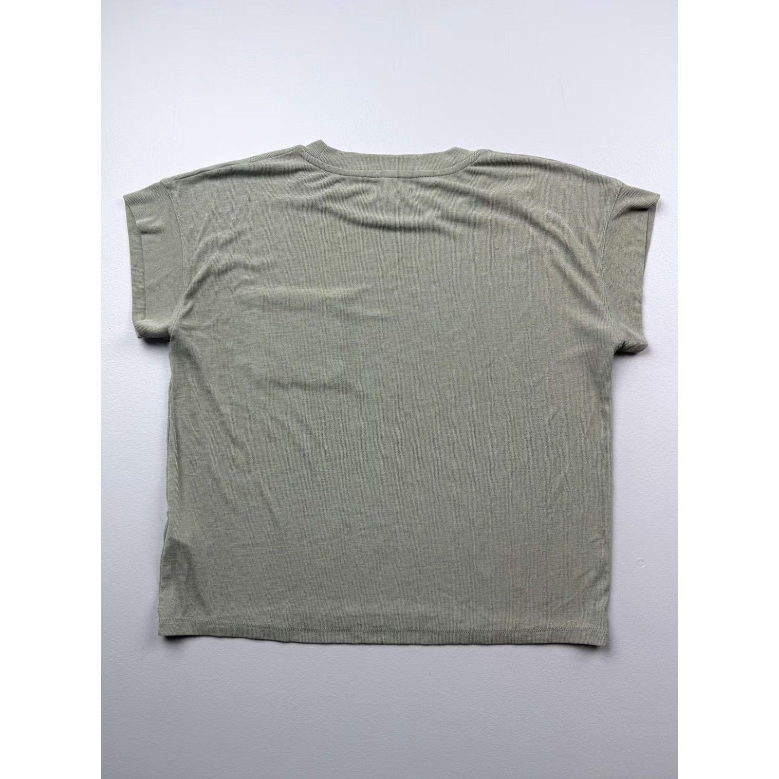 Madewell Madewell Shirt Womens L Green Crew Neck Short Sleeve Ribbed Pocket Top Basic Shirt Women l Green Crew Neck Short Sleeve Ribbed Pocket Top Basic Size L / US 10 / IT 46 - 2 Thumbnail