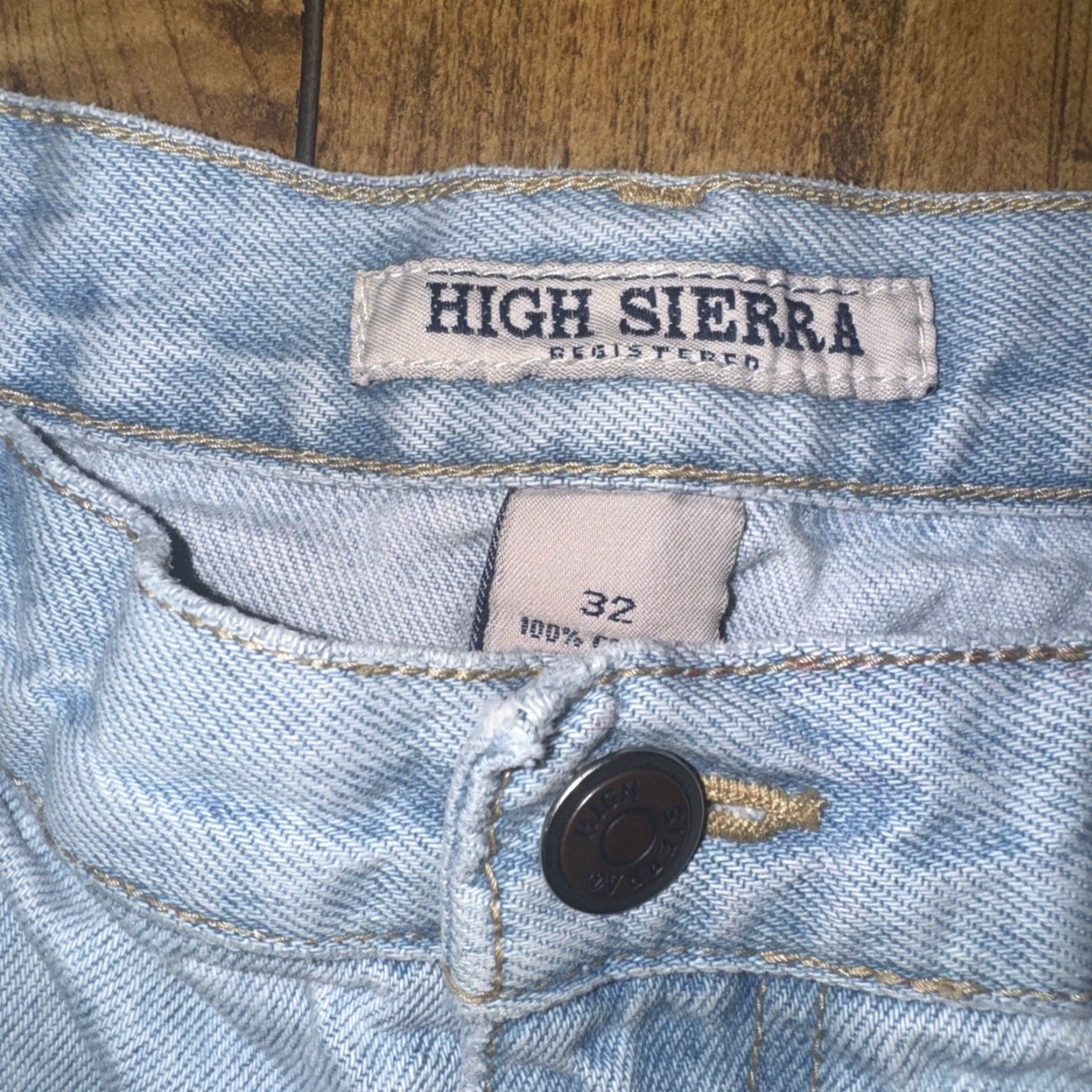 High Sierra VINTAGE High Sierra Denim Jean Shorts Men 32 Light Blue 90s Jorts Mens Size US 32 / EU 48 - 3 Thumbnail