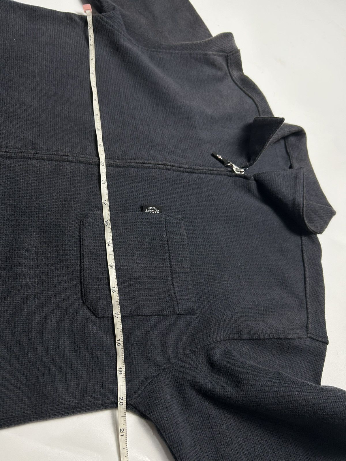 Japanese Brand × Y's × Yohji Yamamoto YOHJI YAMAMOTO SACSNY ZIPPER LONG SLEEVE COLLAR SHIRT Size US M / EU 48-50 / 2 - 5 Thumbnail