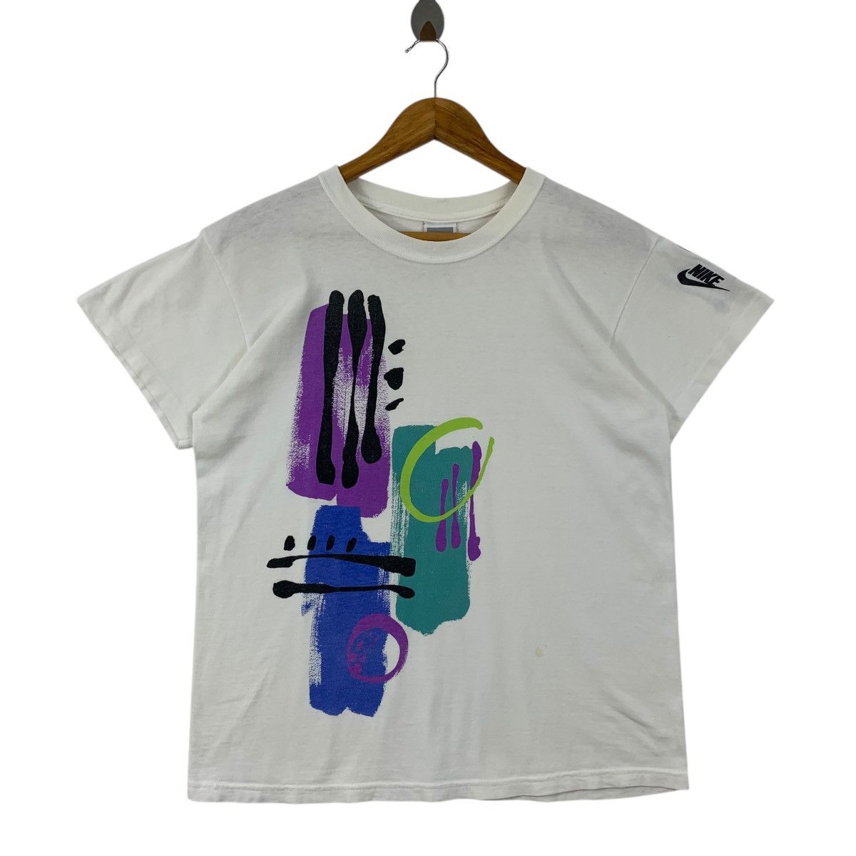 Nike × Vintage Vintage NIKE grey tag challange court tee Size US S / EU 44-46 / 1 - 1 Thumbnail