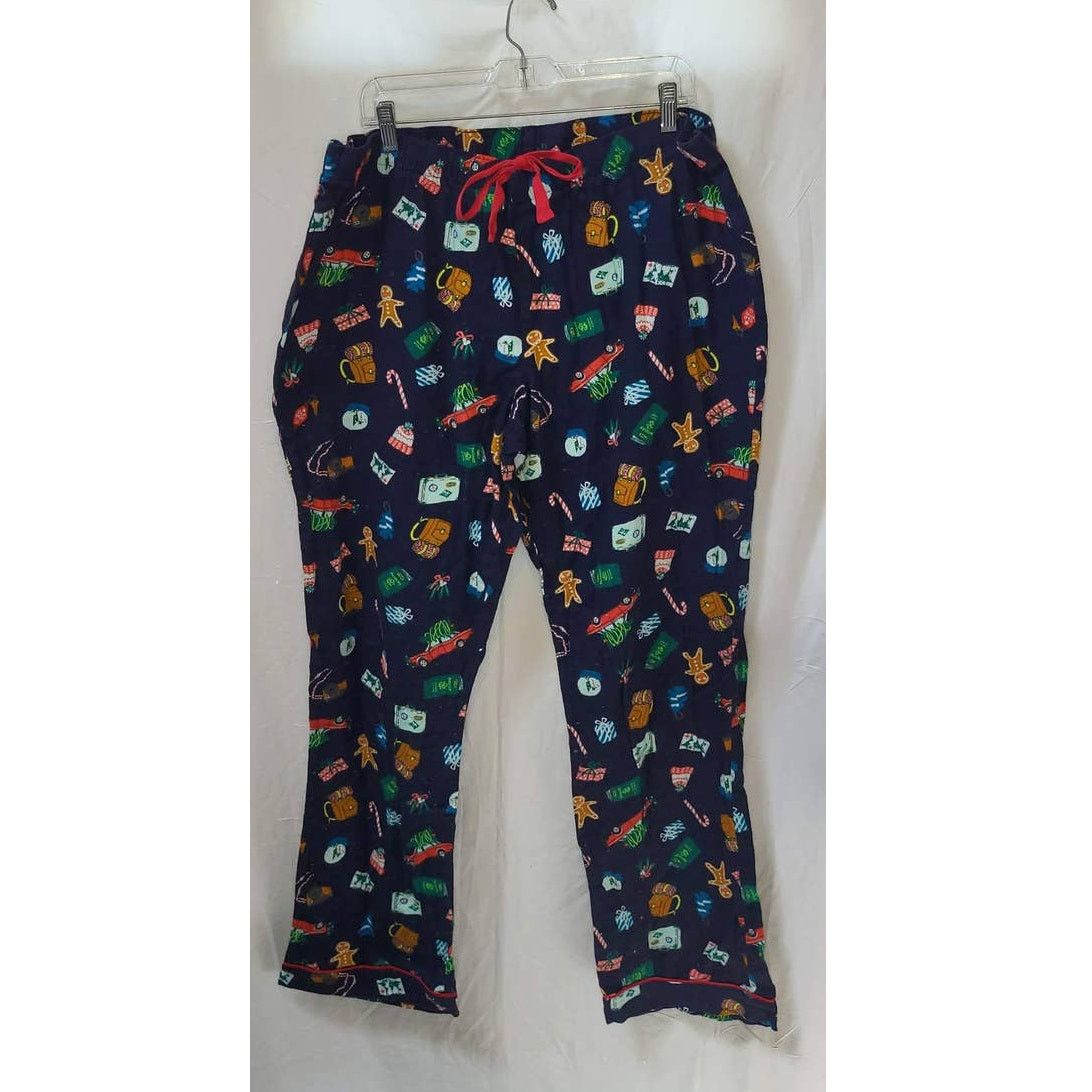 Old Navy Old Navy Blue Christmas Cotton Long Sleep Pants Size XL Size US 39 - 1 Thumbnail