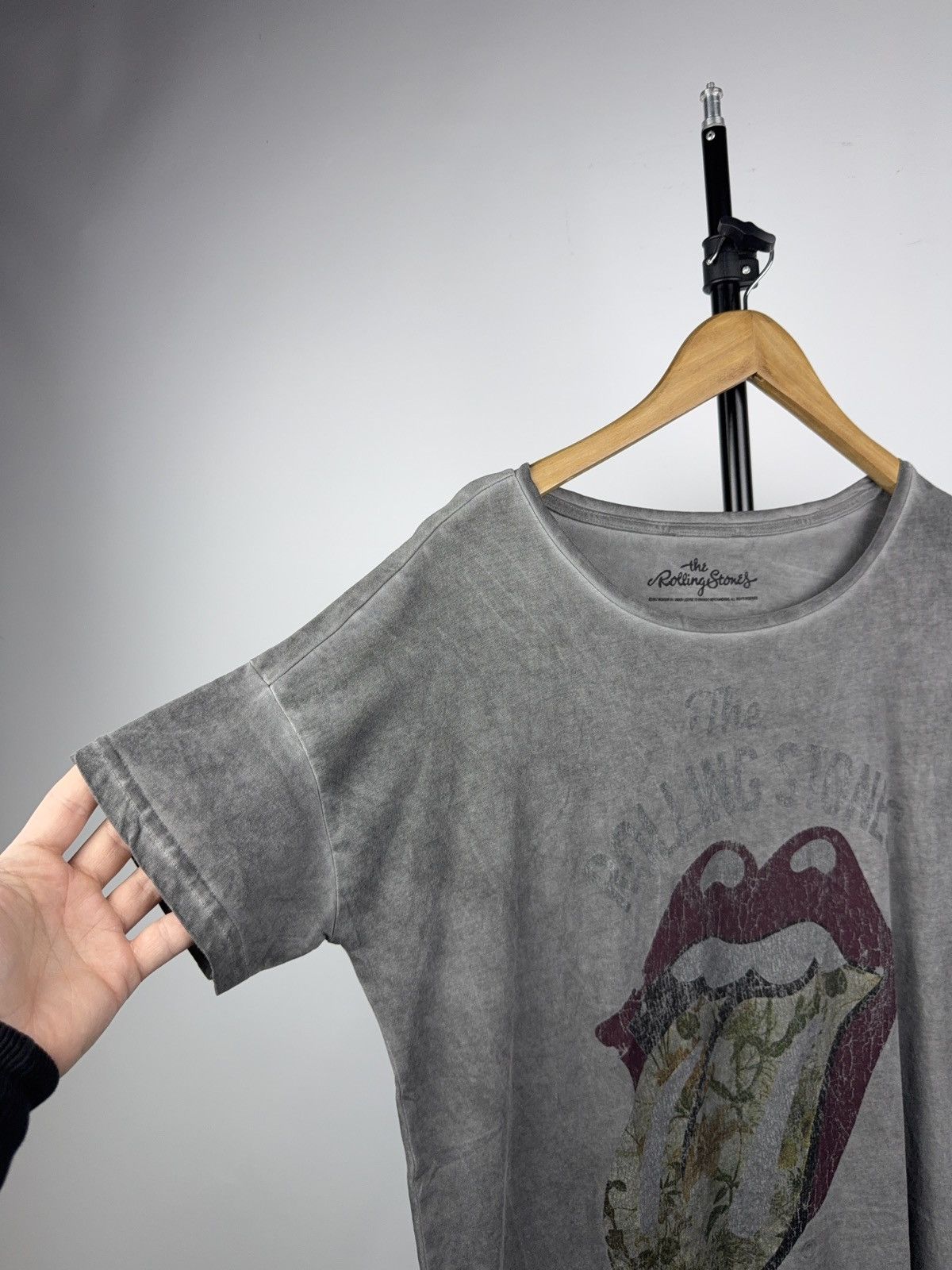 The Rolling Stones 2017 Faded The Rolling Stones Floral Tongue Graphic Long Tee Size M / US 6-8 / IT 42-44 - 3 Thumbnail