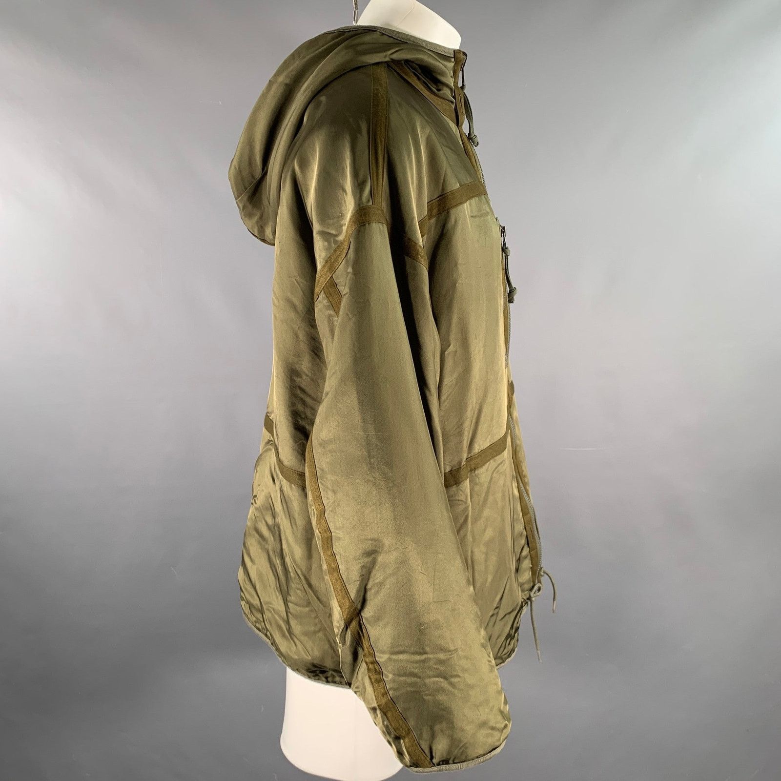 Visvim VISVIM M Olive Mixed Materials Rayon Wool Reversible Jacket Size US M / EU 48-50 / 2 - 4 Thumbnail