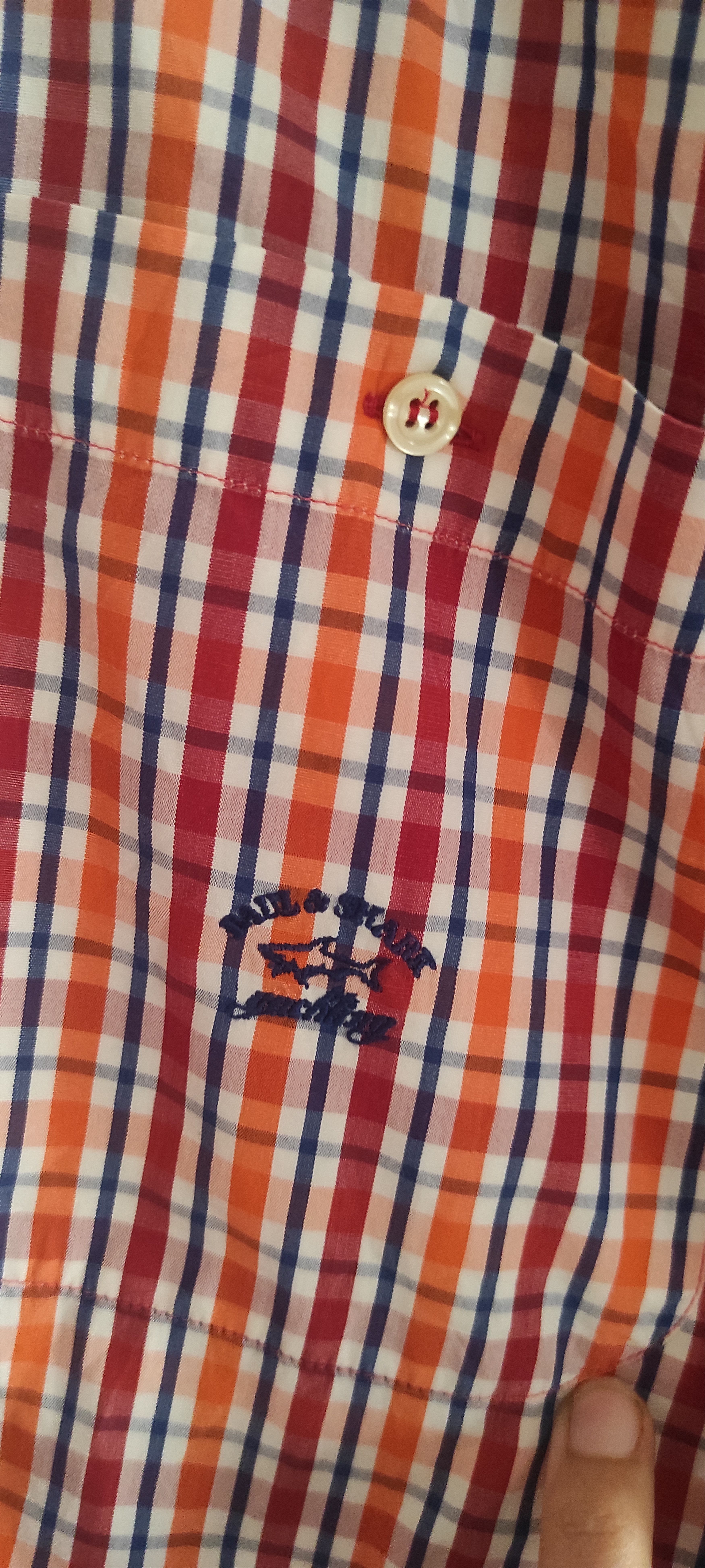 Paul & Shark Paul & Shark Mens Gingham Short Sleeve Shirt M Size US M / EU 48-50 / 2 - 3 Thumbnail