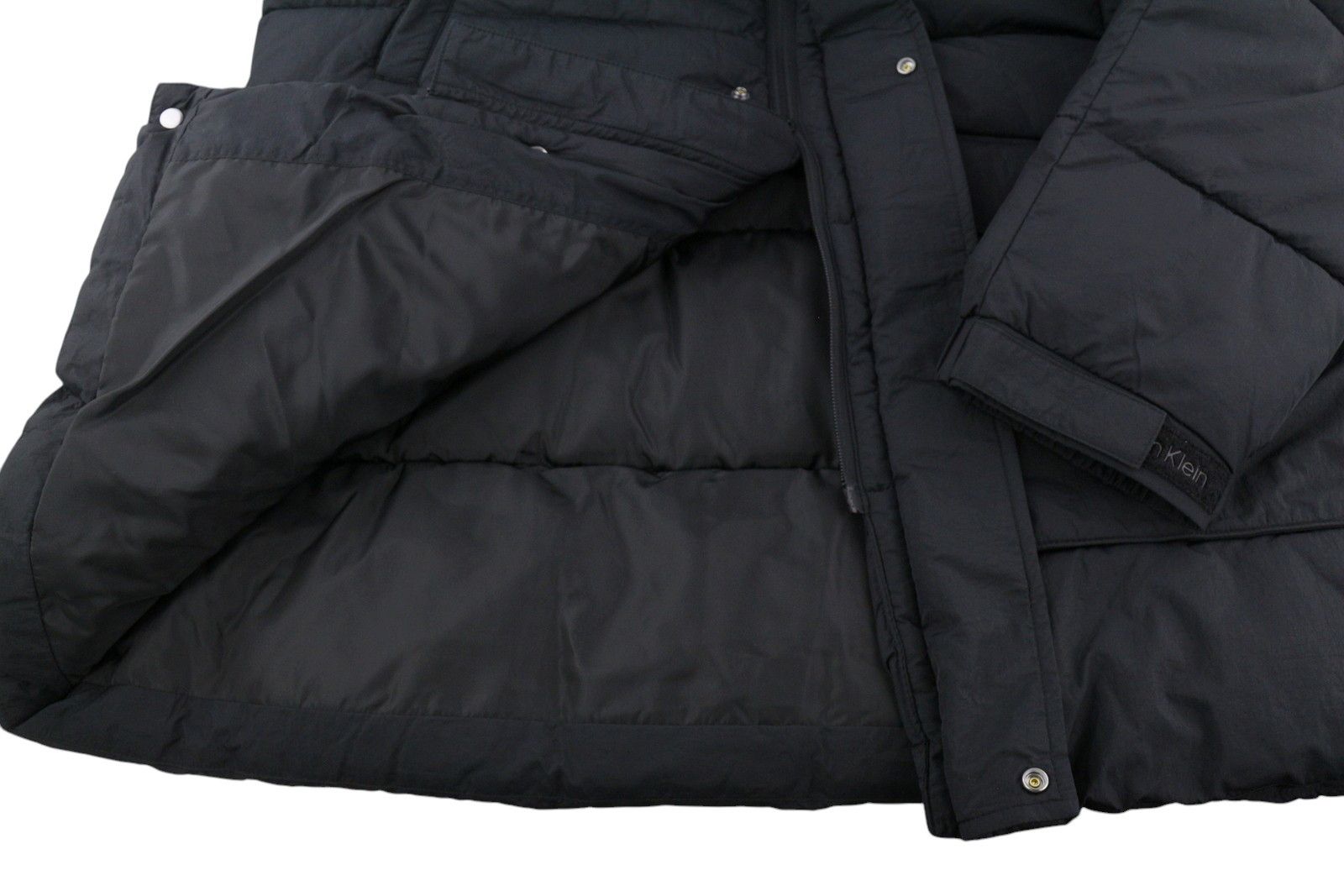Calvin Klein CRINKLE NYLON LONG LENGTH QUILT 2XL Black Jacket 86399 Size US XXL / EU 58 / 5 - 7 Thumbnail