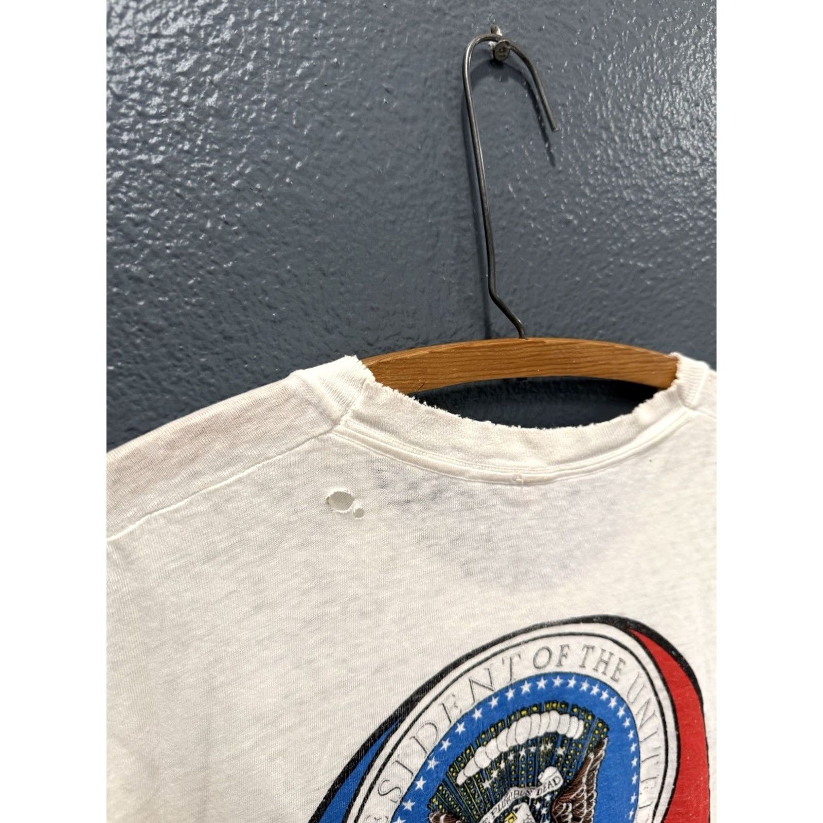 Vintage VINTAGE Grateful Dead Tee Shirt 90s Jerry Garcia For President M/L White Shirt Mens Large Size US L / EU 52-54 / 3 - 7 Thumbnail