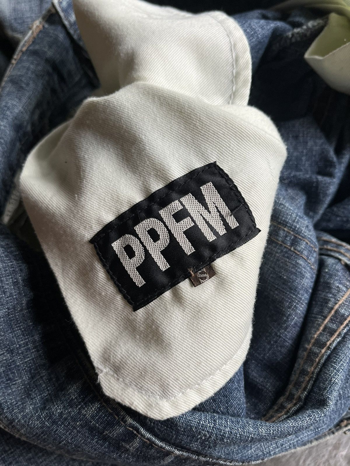 If Six Was Nine 2000s JAPANESE PPFM FADED WASH DENIM FLARE PANTS PUNK STYLE Size US 30 / EU 46 - 9 Thumbnail
