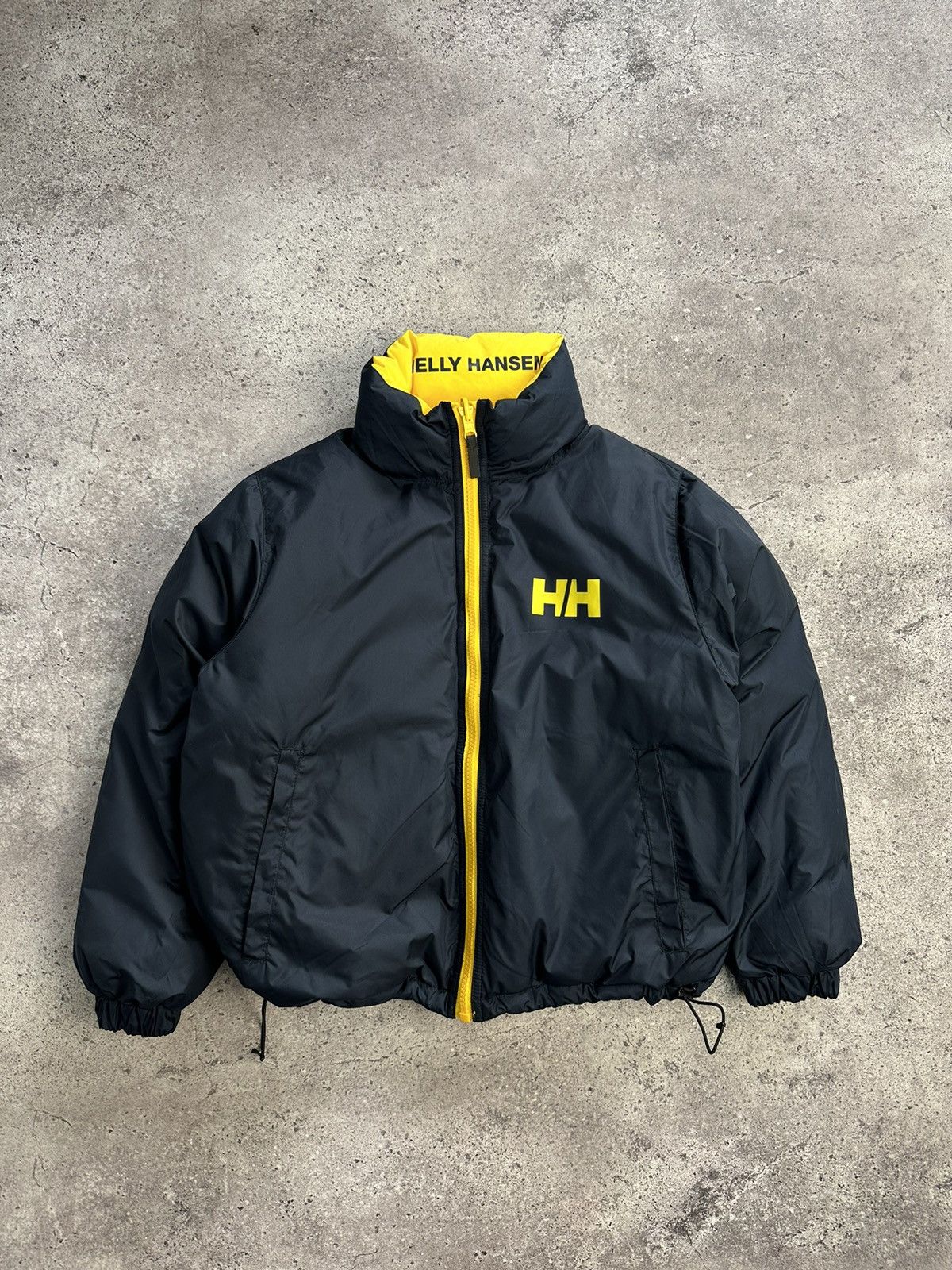 Vintage Helly Hansen Y2K Reversible Puffer Jacket Drill
