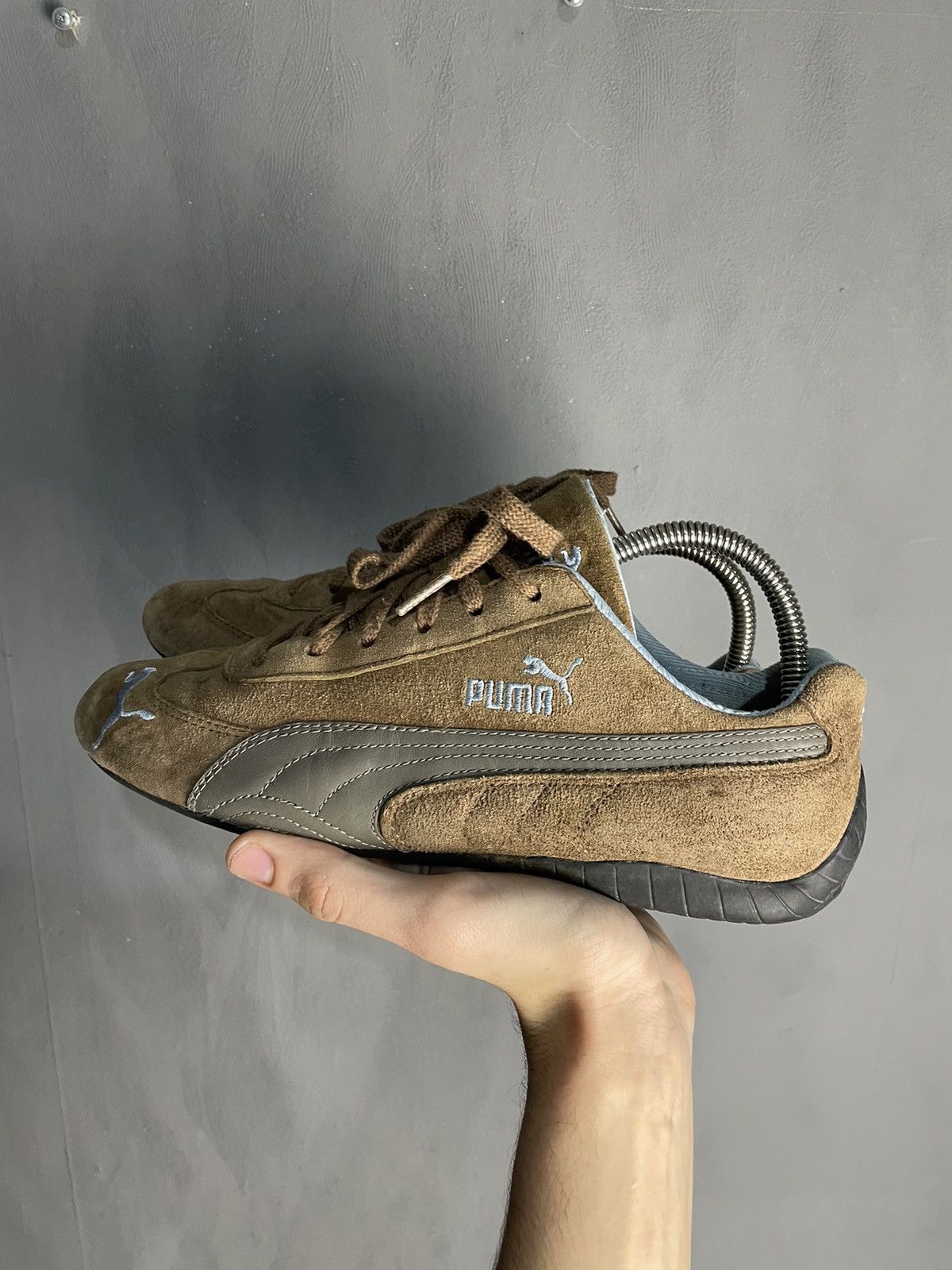 Puma Vintage Puma Speedcat Brown Leather Sneakers Size US 7.5 / EU 40-41 - 6 Thumbnail