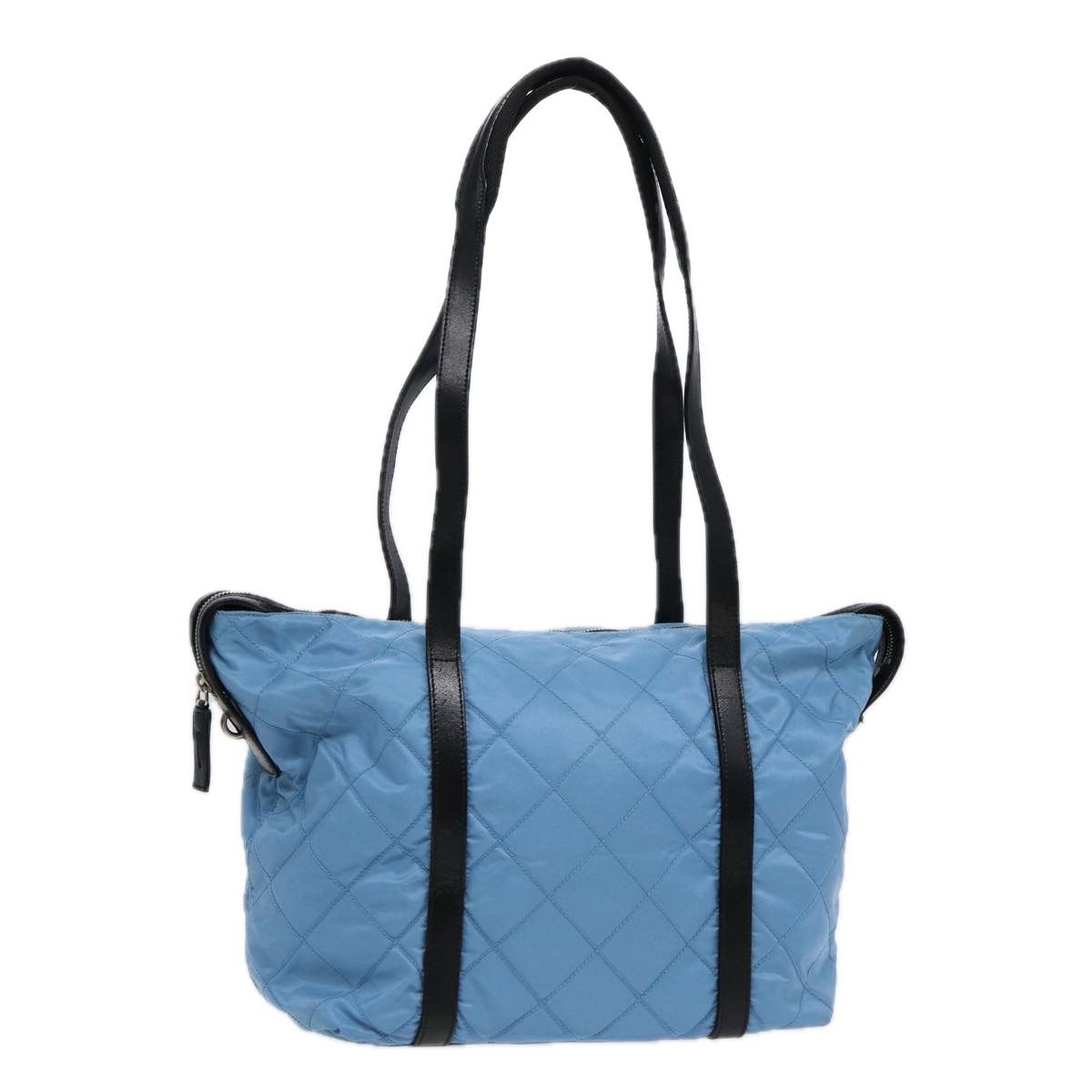 Prada Tessuto Blue Synthetic Tote Bag (Pre-Owned) Size ONE SIZE - 1 Thumbnail