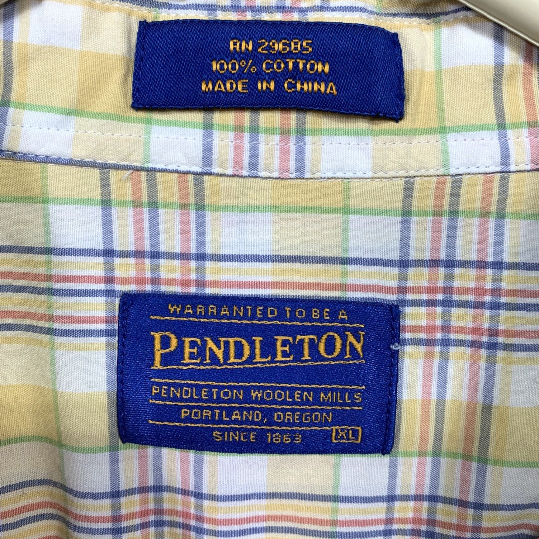 Pendleton Pendleton Button-Up Shirt Mens XL Multicolor Pastel Plaid Casual Outdoor Shirt Size US XL / EU 56 / 4 - 7 Thumbnail