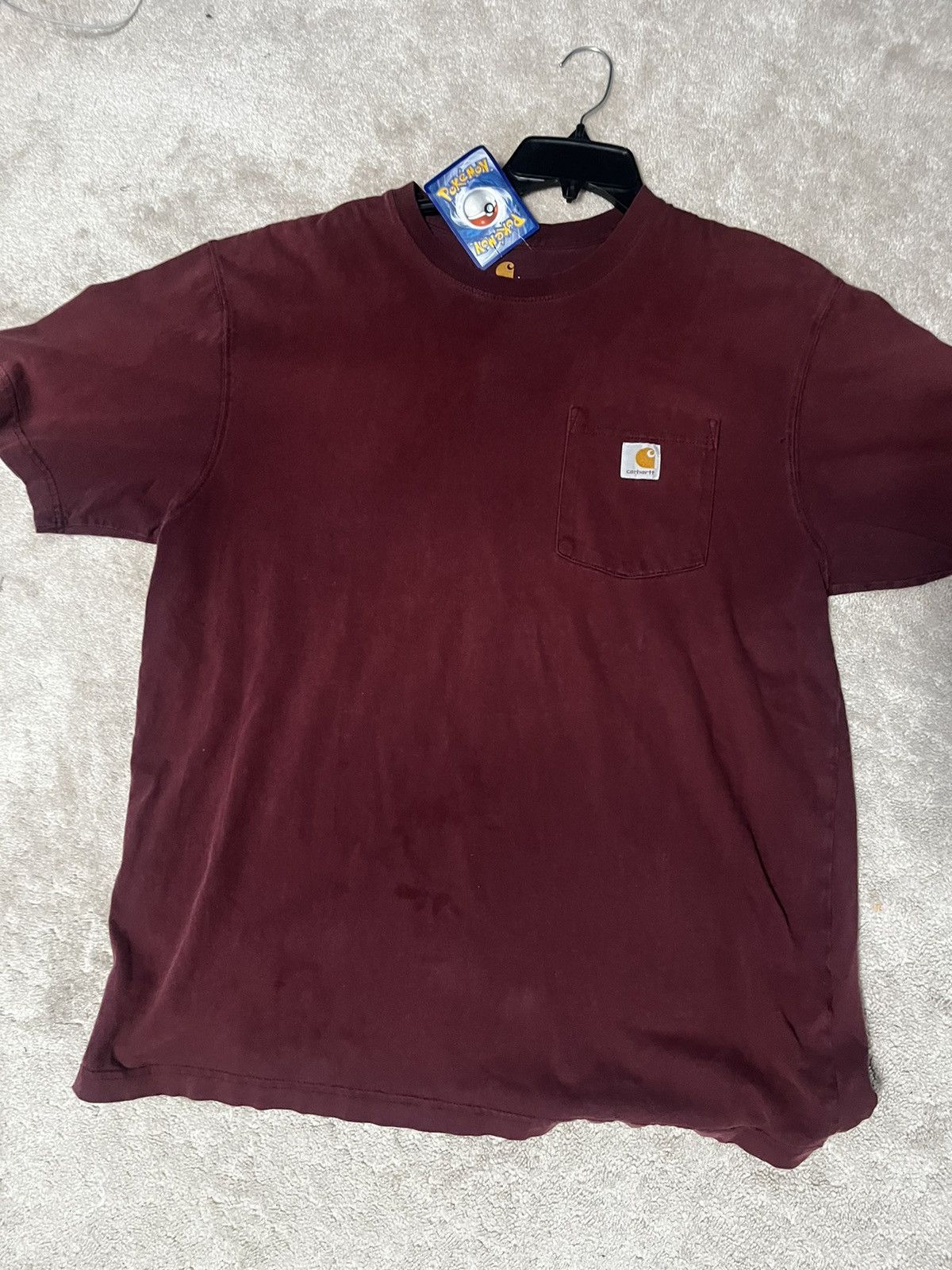 Carhartt × Vintage Maroon carhartt t shirt Size US L / EU 52-54 / 3 - 1 Thumbnail