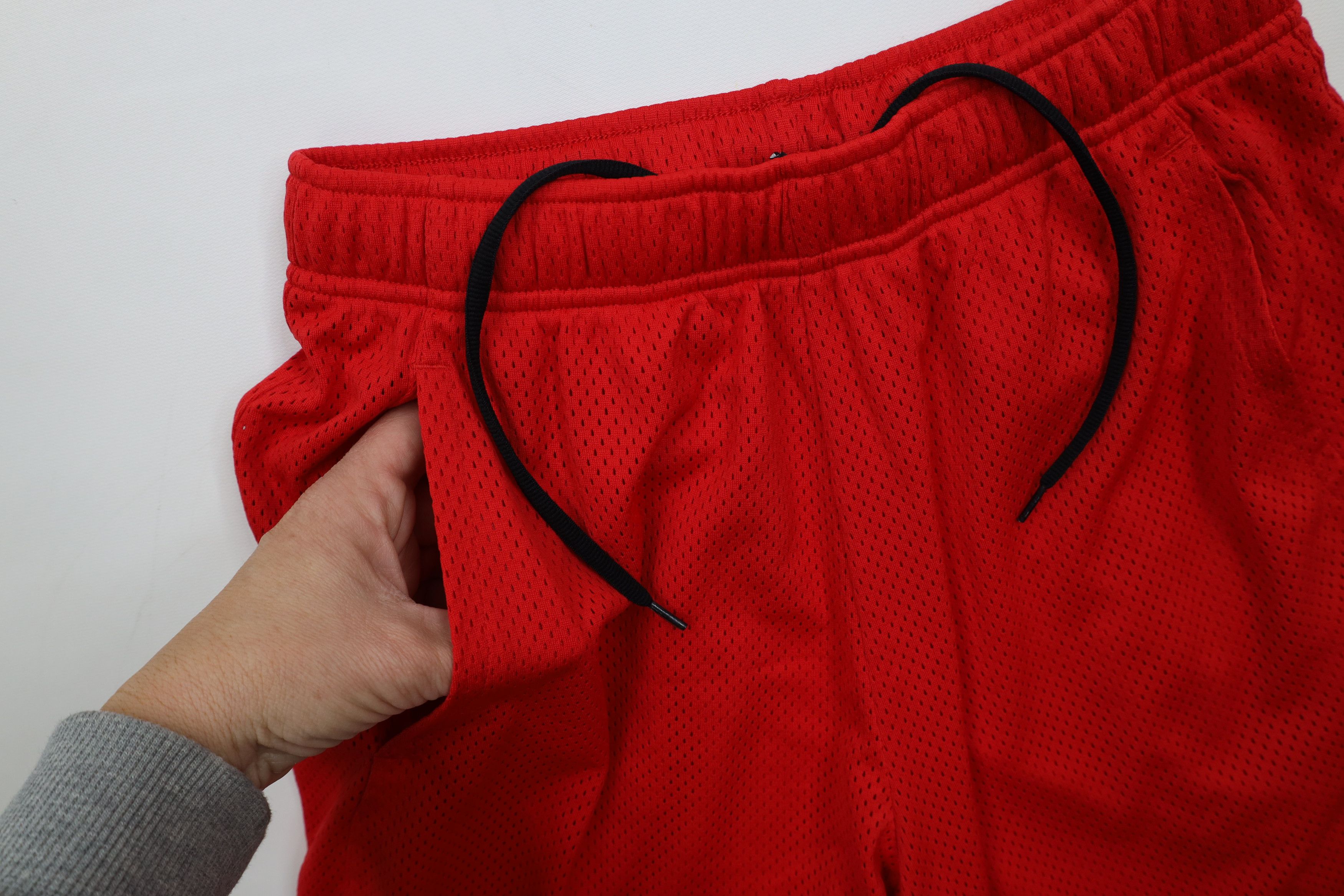 Nike × Vintage Vintage Y2K Nike Mini Swoosh Above Knee Mesh Shorts Red Size US 30 / EU 46 - 6 Thumbnail