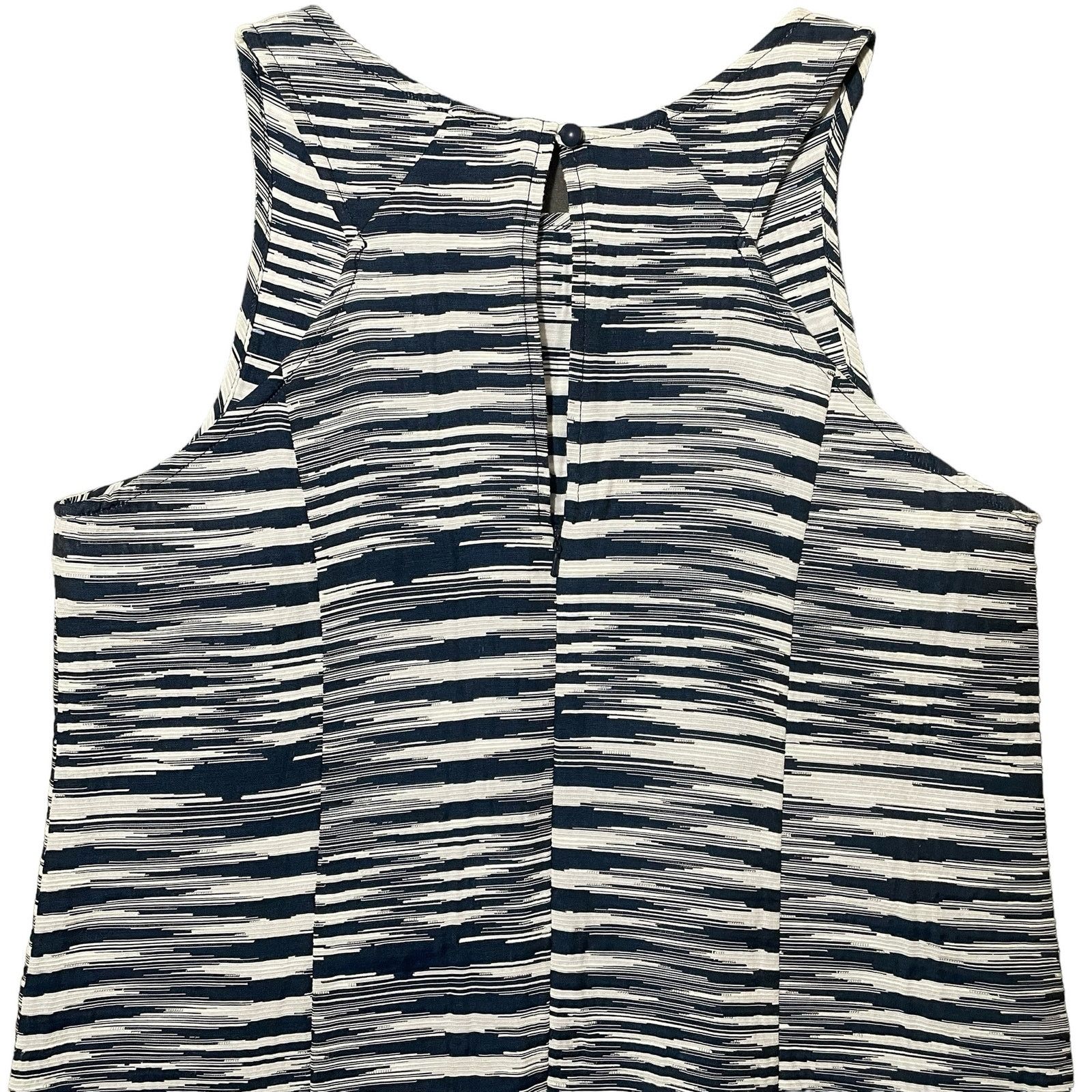 Tori Richard Tori Richard Honolulu Shift Dress Sleeveless Navy Blue White Size M / US 6-8 / IT 42-44 - 7 Thumbnail