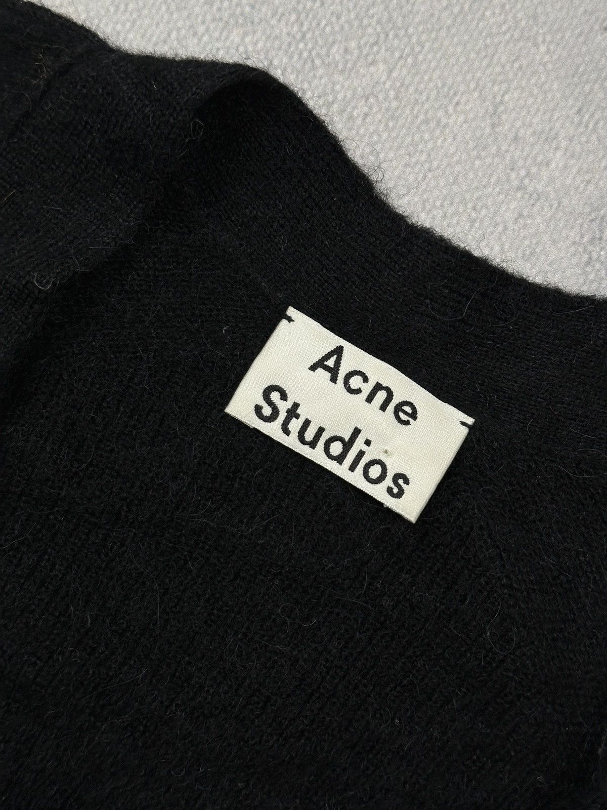 Acne Studios Acne Studios Black Alpaca Wool Cardigan Minimalist Archive Size M / US 6-8 / IT 42-44 - 5 Thumbnail