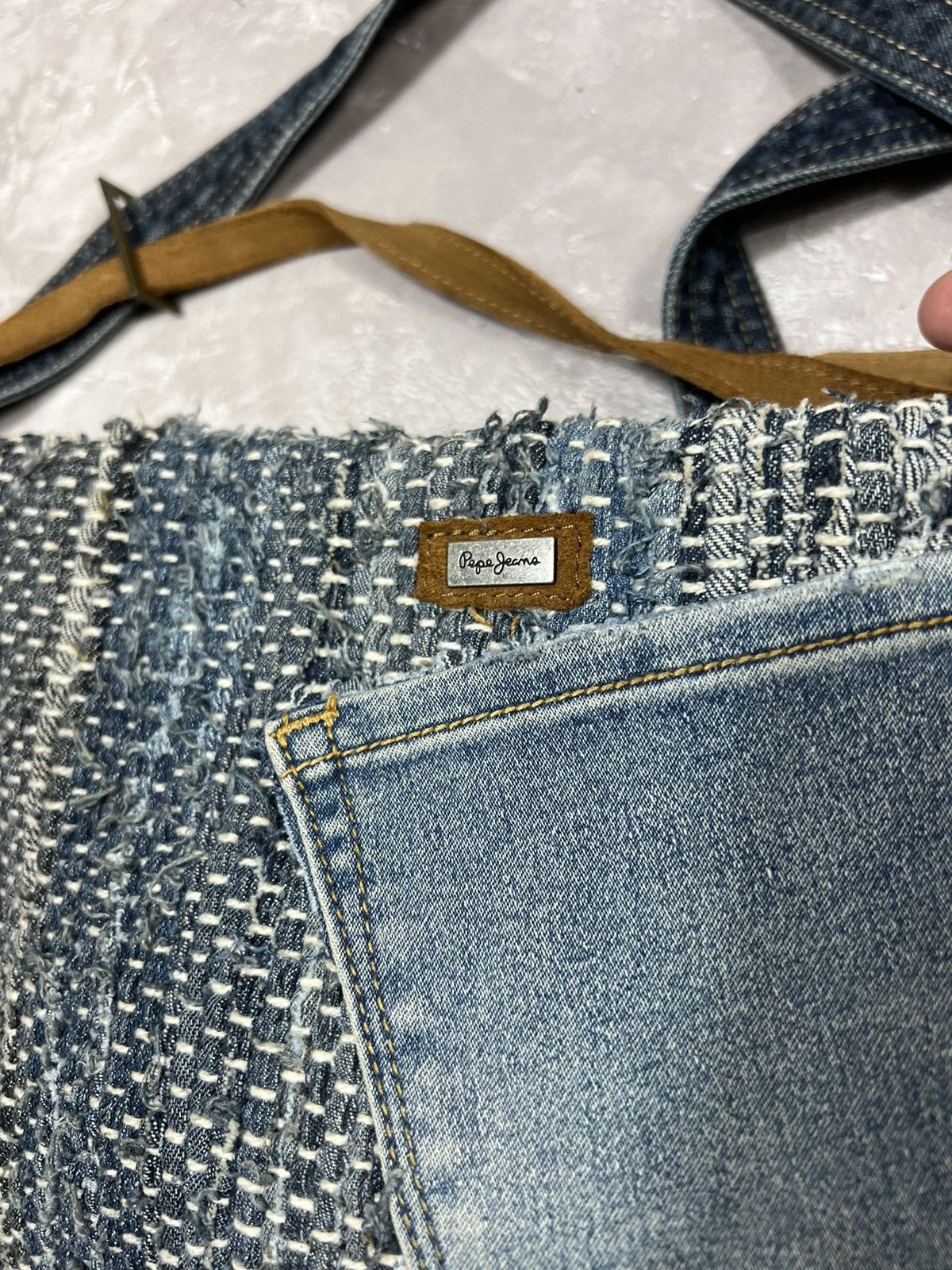 Vintage Vintage Diesel Style Y2k Distressed Denim Bag Size ONE SIZE - 6 Thumbnail