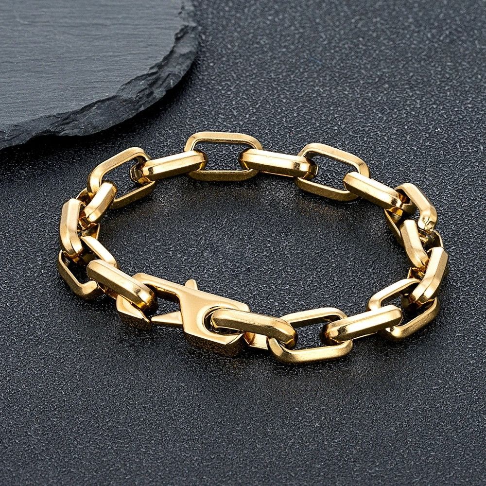 Other Chain Link Bracelet Stainless Steel Punk Gift For Him Size ONE SIZE - 8 Thumbnail