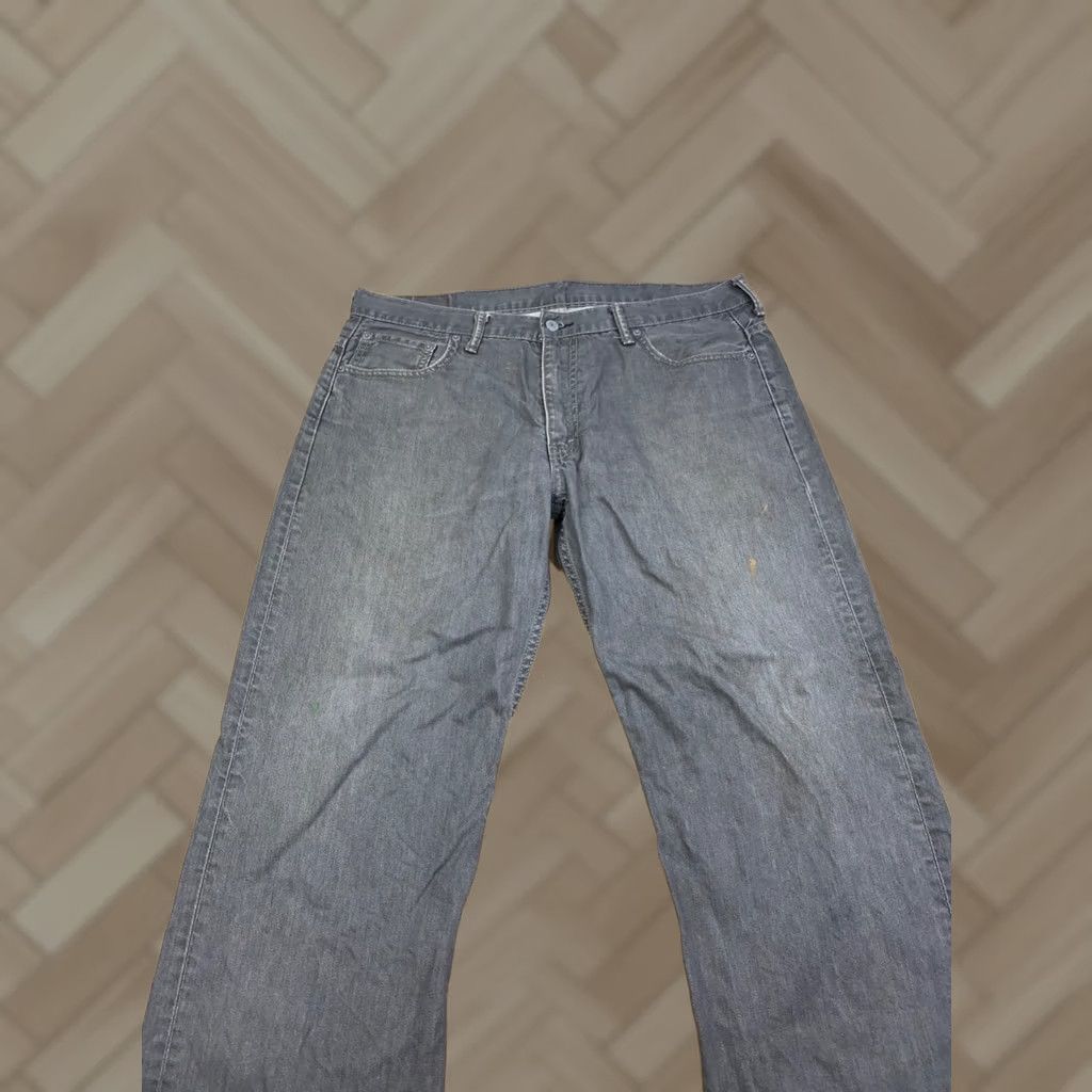 Levi's Levi's 569 Jeans Men 36x30 Gray Distressed 5-Pocket Relaxed Straight Denim Cotton Casual Work Vintage No Size US 36 / EU 52 - 1 Thumbnail