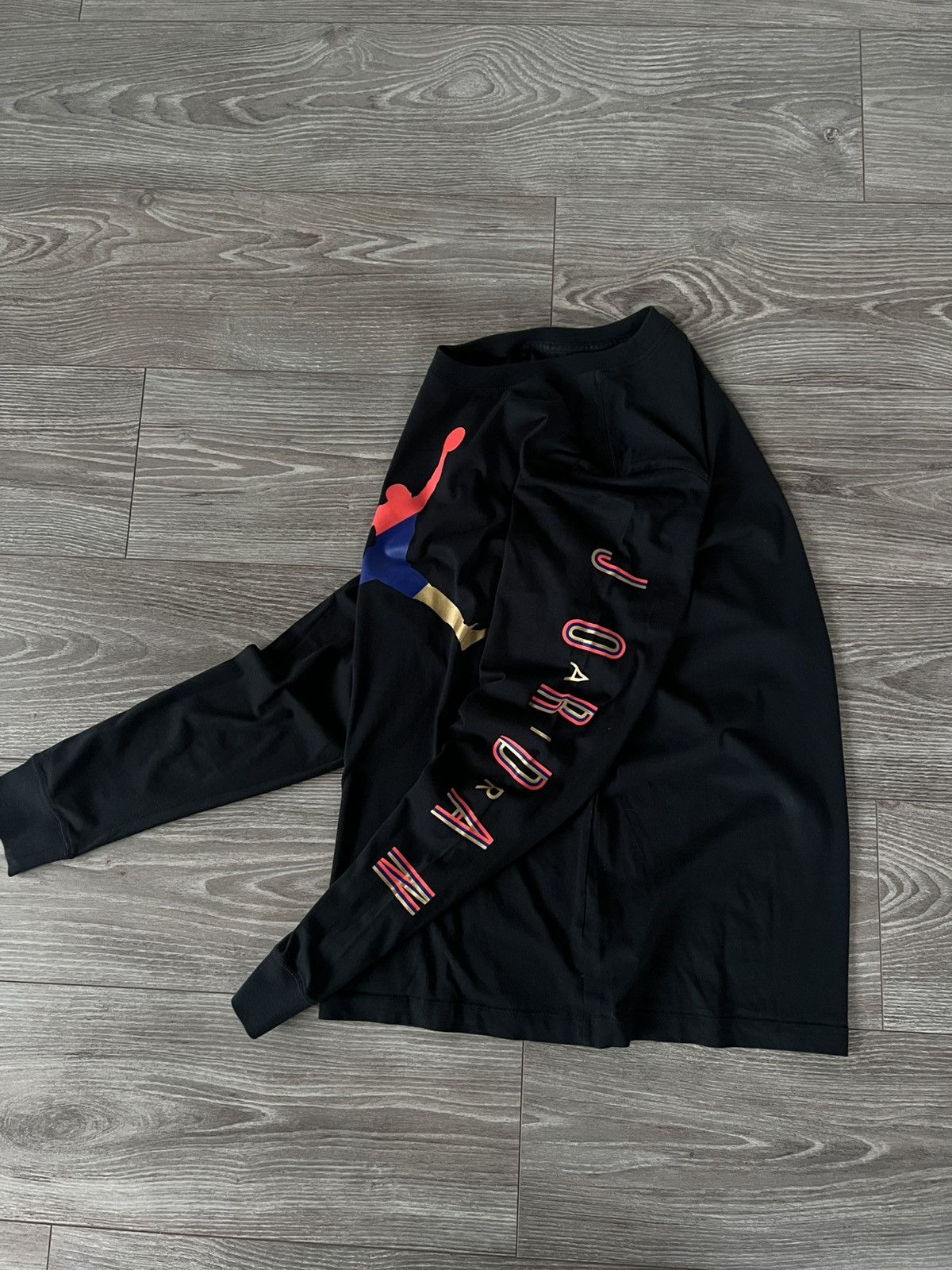 Jordan Brand × Nike ‼️Nike Air Jordan Big Logo Cotton Lite Long Sleeve Tee‼️ Size US S / EU 44-46 / 1 - 14 Thumbnail