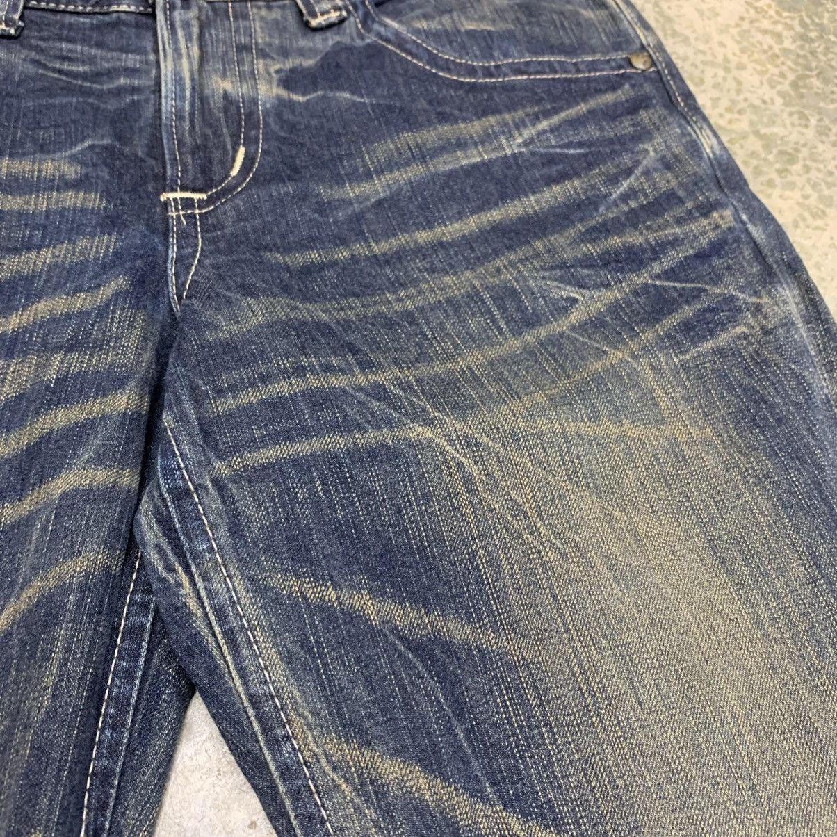 If Six Was Nine Vintage Edwin Blue Trip Clawmark Distressed Fade Jean Size US 33 - 11 Thumbnail