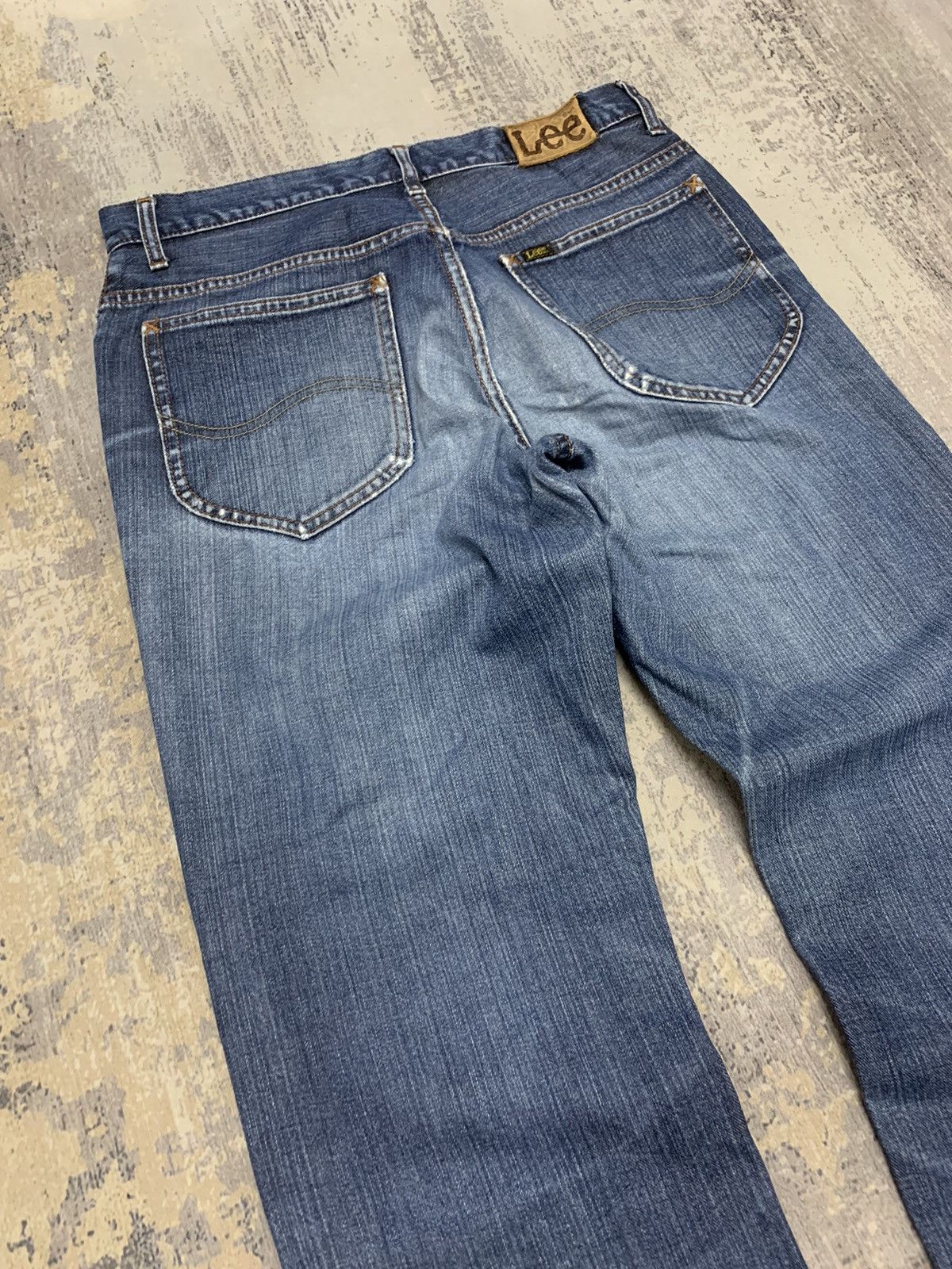 Japanese Brand Vintage Lee M.R. Indigo Blue Straight Fit Denim Pants Size US 31 - 11 Thumbnail