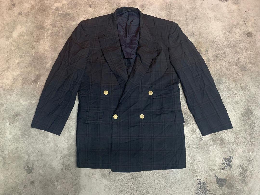 Burberry Vintage Burberrys mohair&wool Blazer Size 44R - 3 Thumbnail